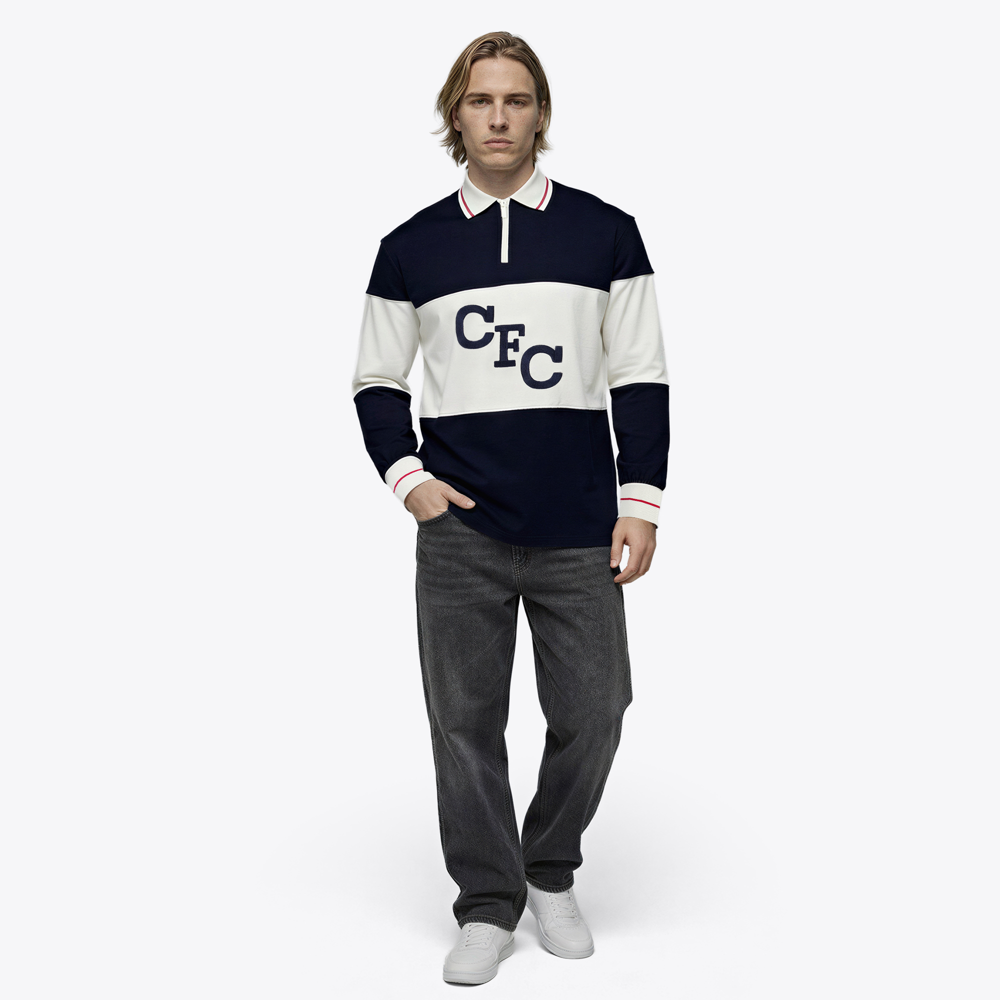 Chelsea Pensioners Rugby Polo - Navy, , rebel_hi-res