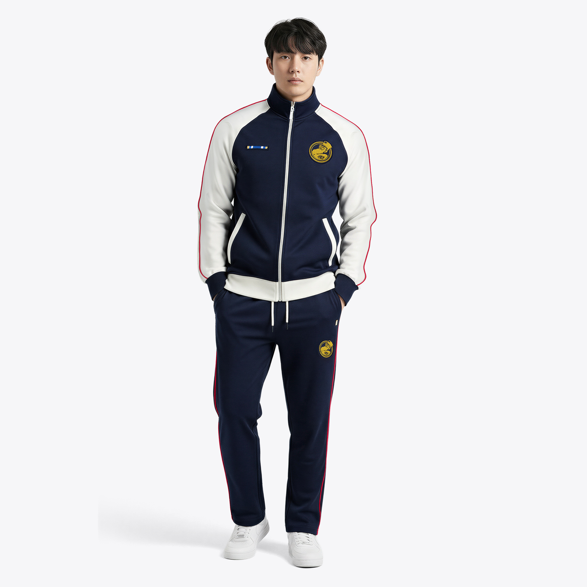 Chelsea Pensioners Panel Track Jacket - Navy, , rebel_hi-res
