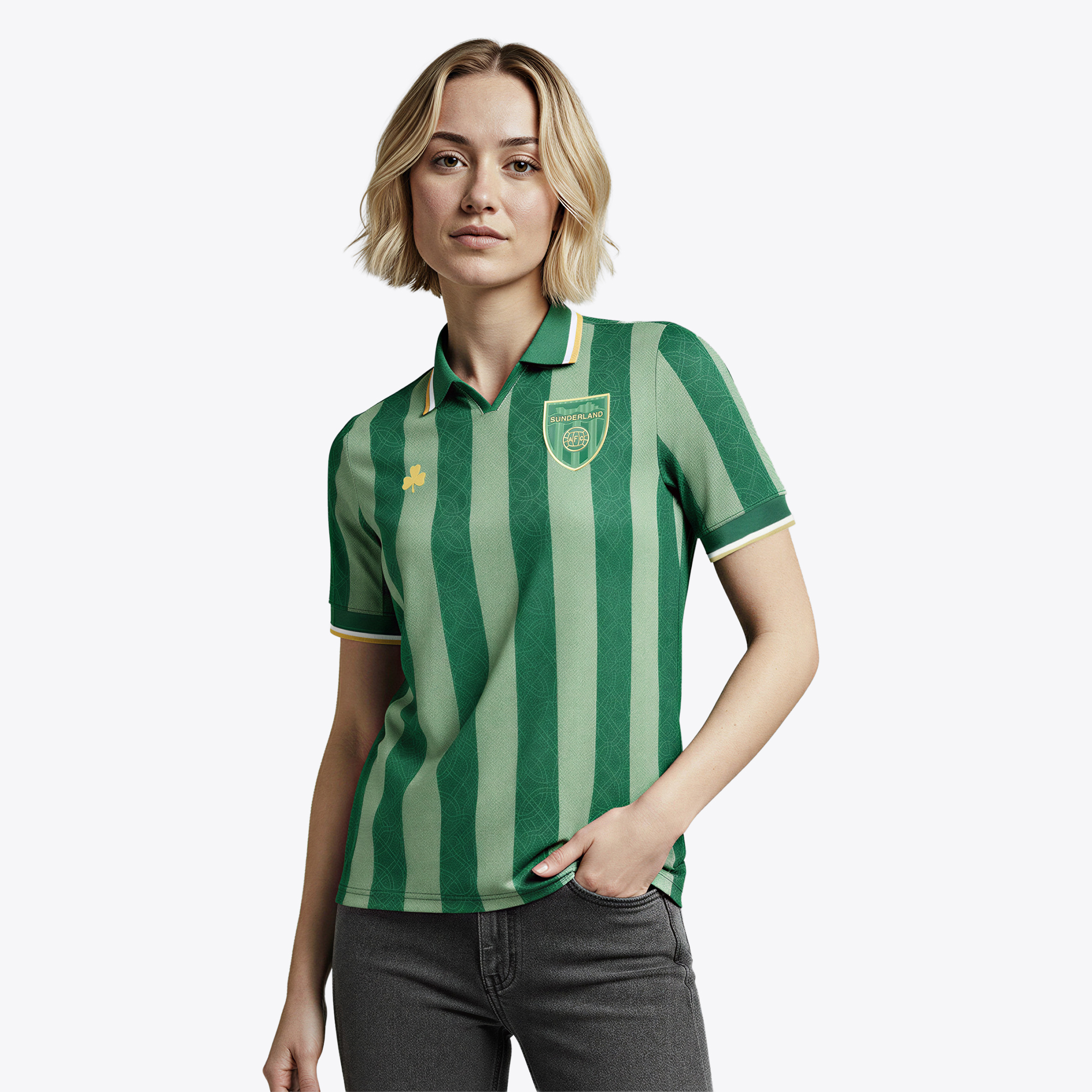 Sunderland St Patricks Day Fan Top - Green - Unisex, , rebel_hi-res