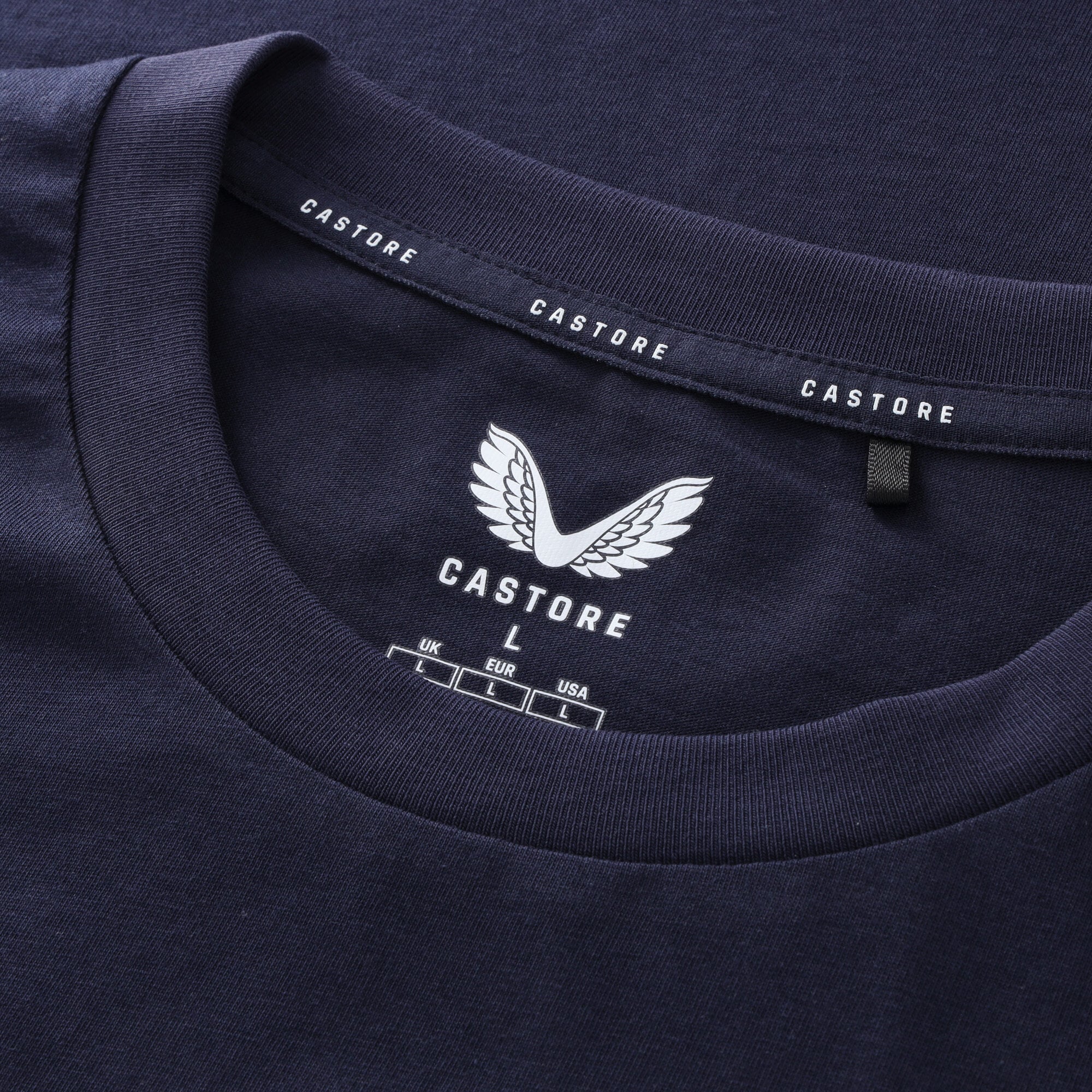 Everton Castore Coaches Off Pitch Logo T-Shirt - Navy, , rebel_hi-res