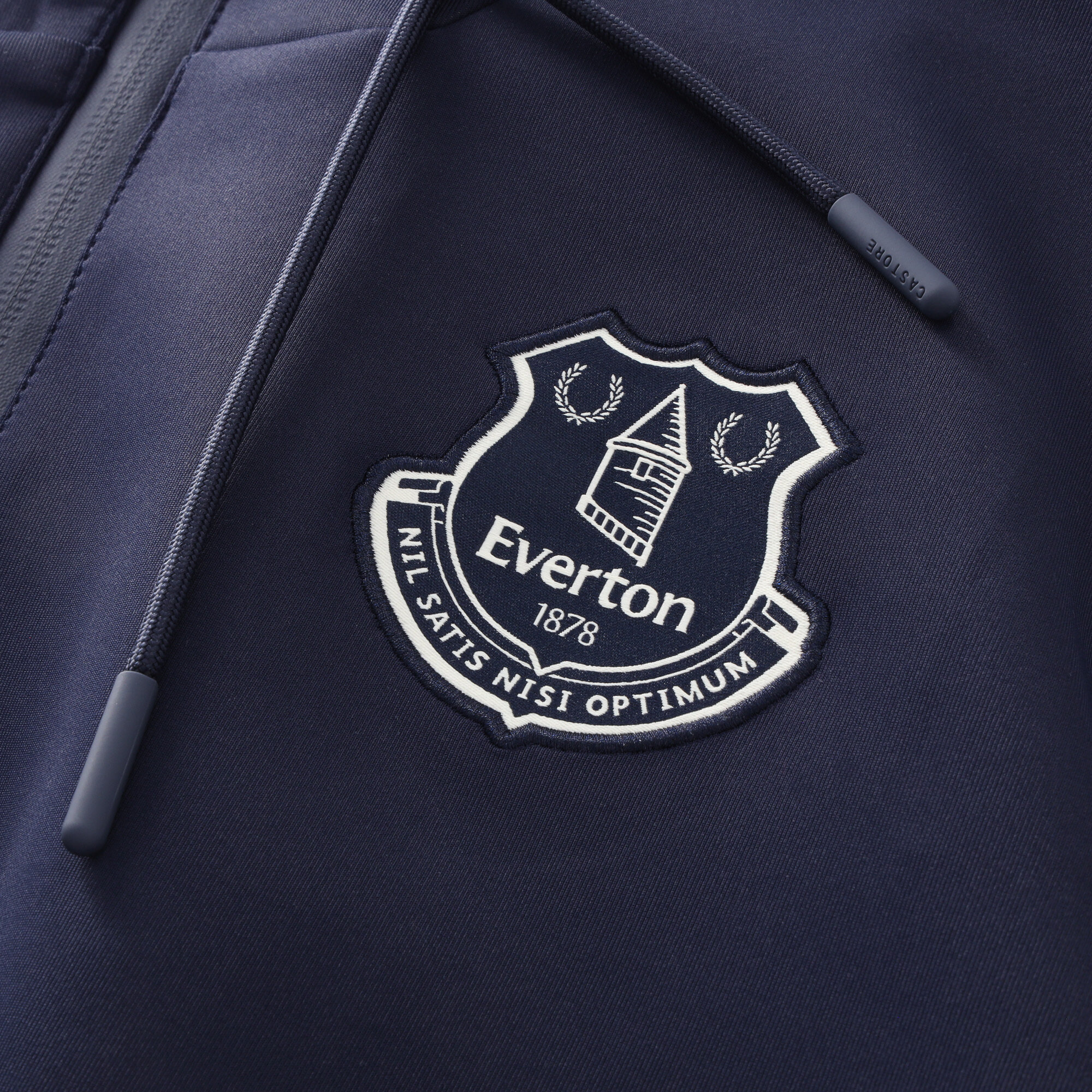 Everton Castore Coaches Off Pitch Hoodie - Navy, , rebel_hi-res