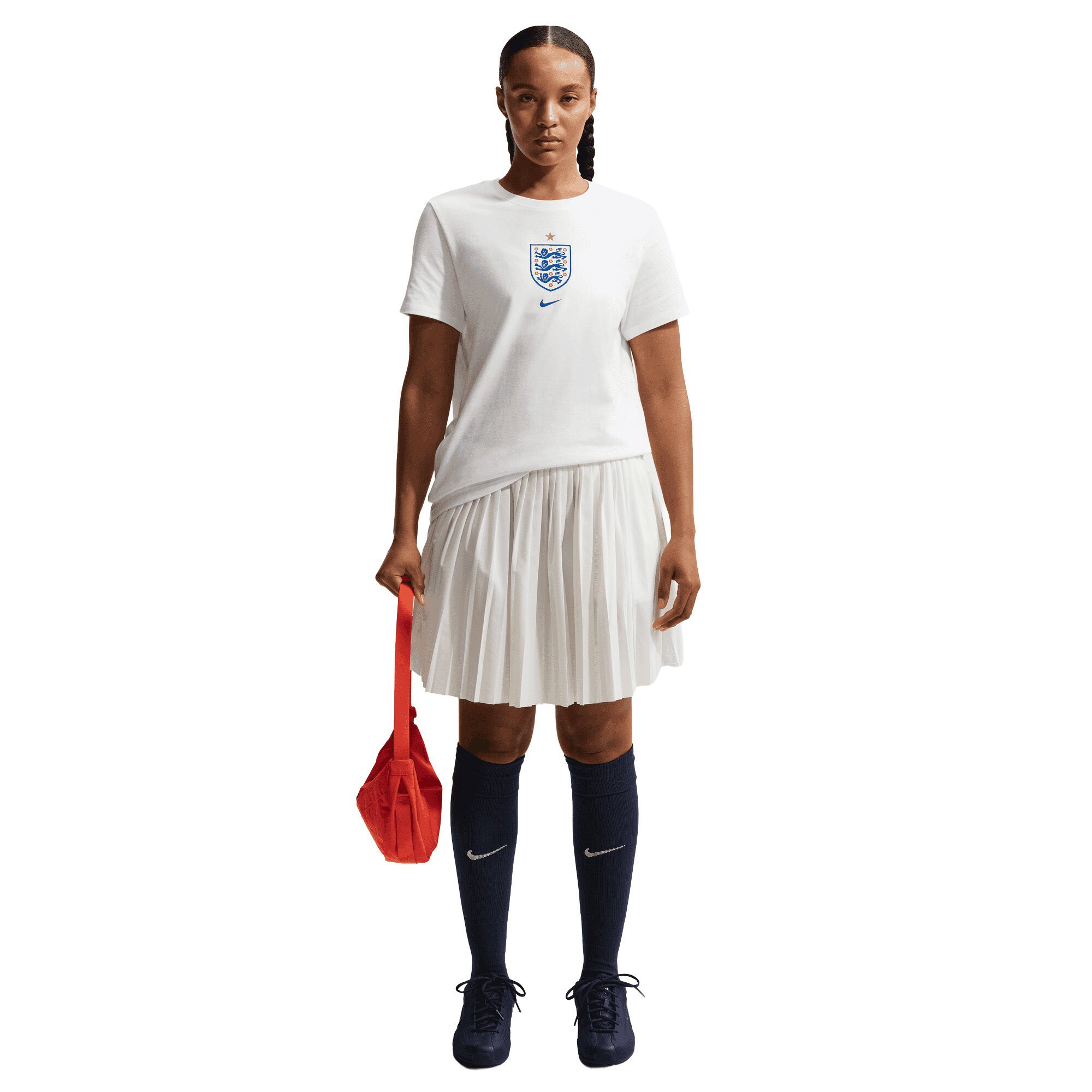 England Nike Crest T-Shirt - White - Womens, , rebel_hi-res