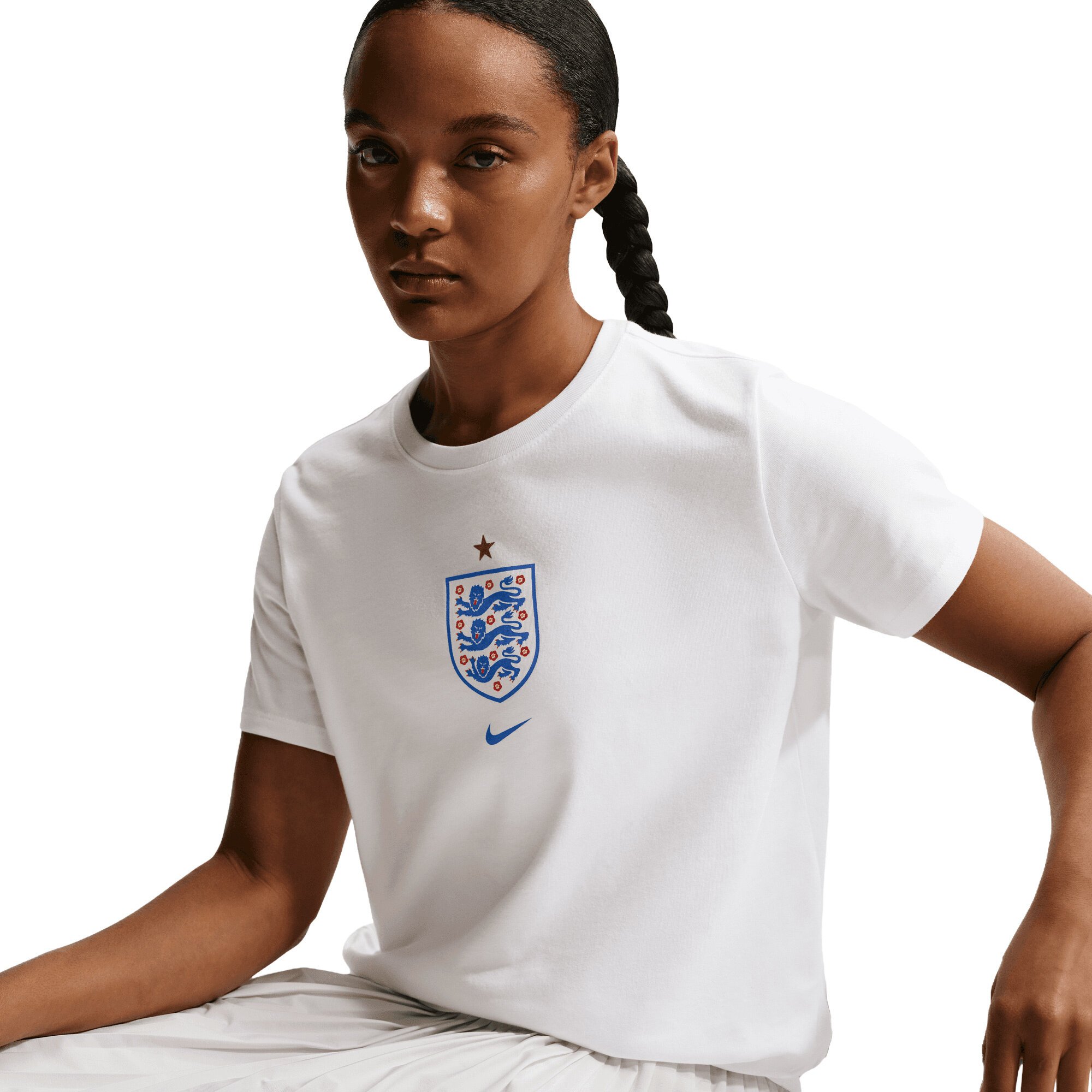 England Nike Crest T-Shirt - White - Womens, , rebel_hi-res