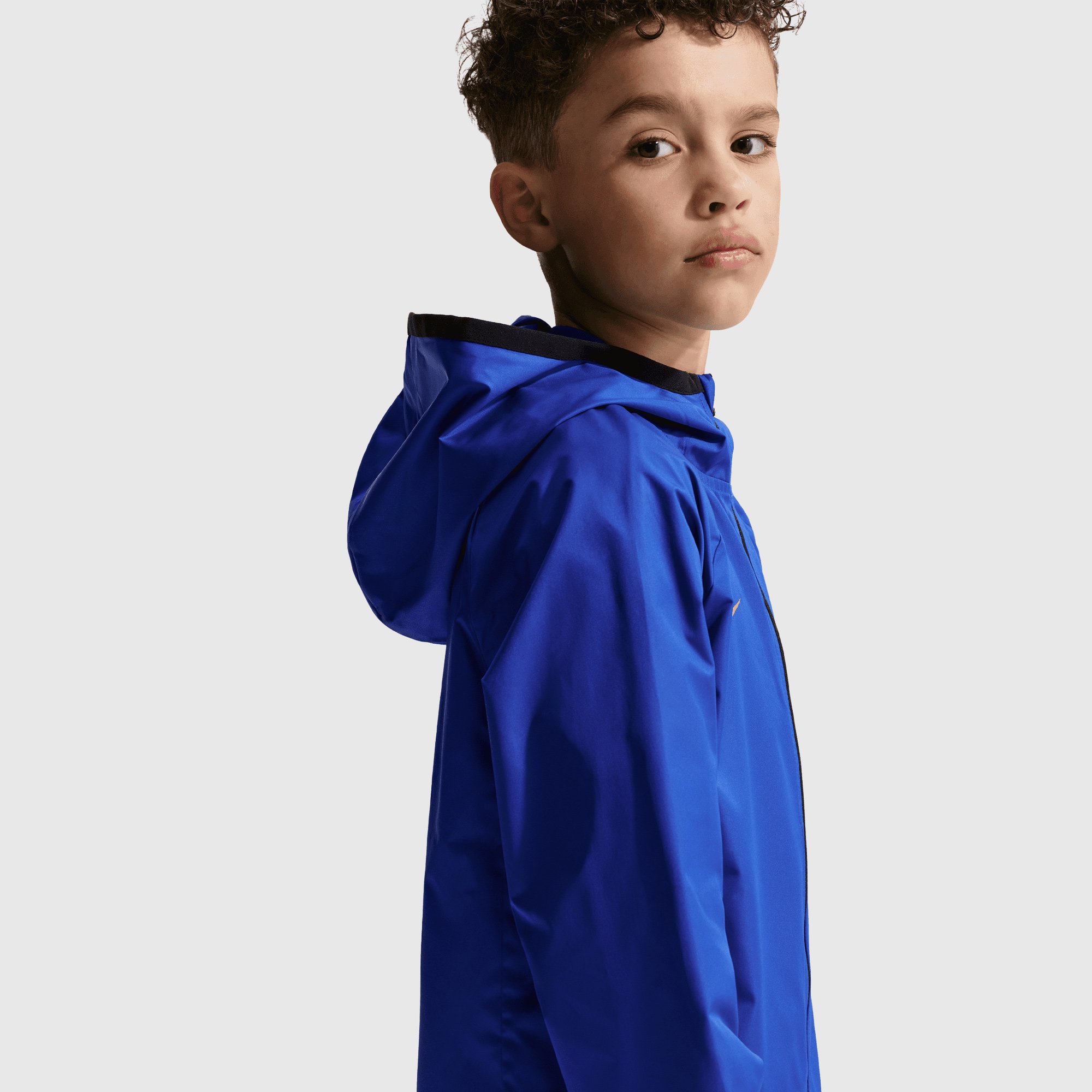 Chelsea Nike Academy Pro Hooded Rain Jacket - Bright Blue - Kids, , rebel_hi-res