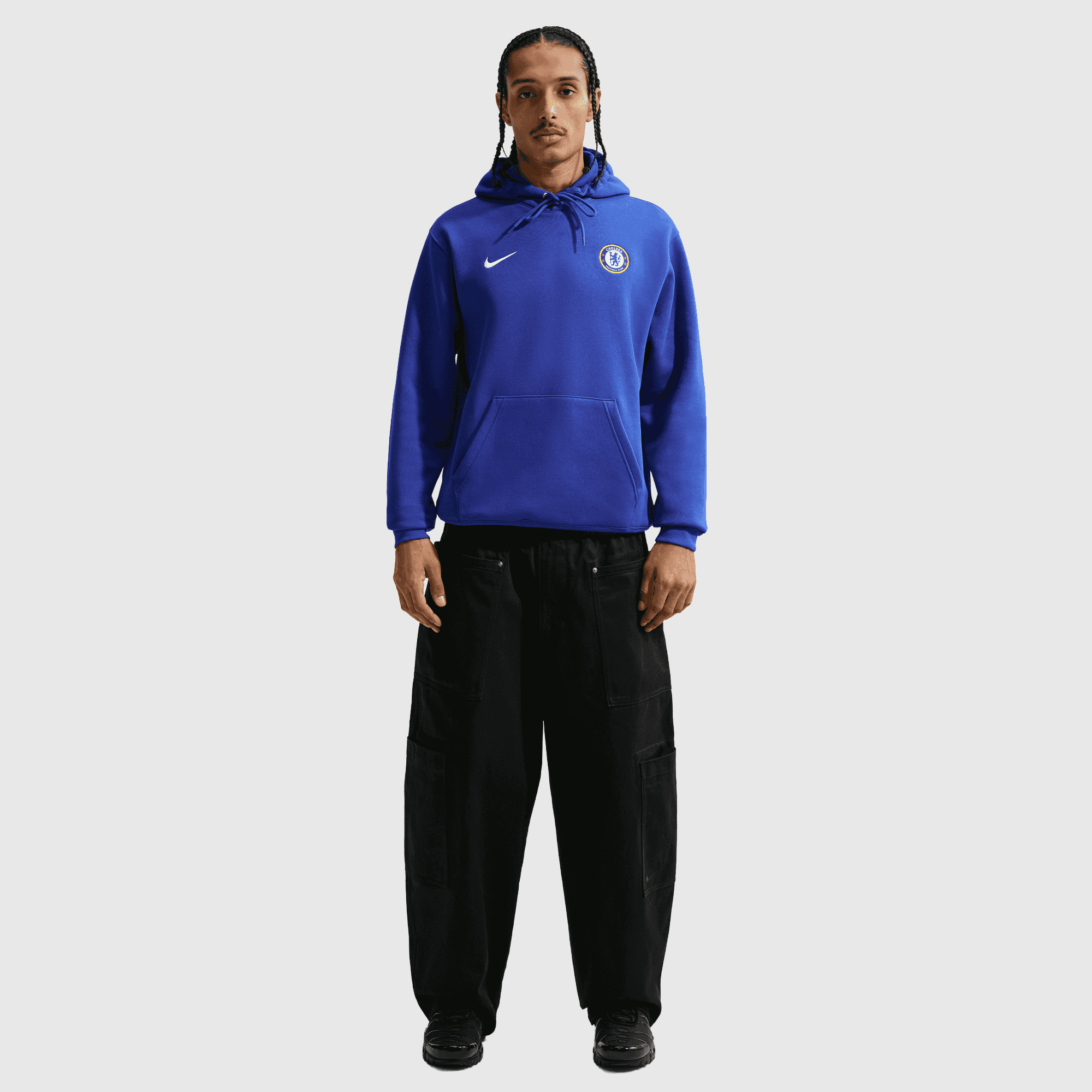 Chelsea Nike Club Hoodie - Bright Blue, , rebel_hi-res
