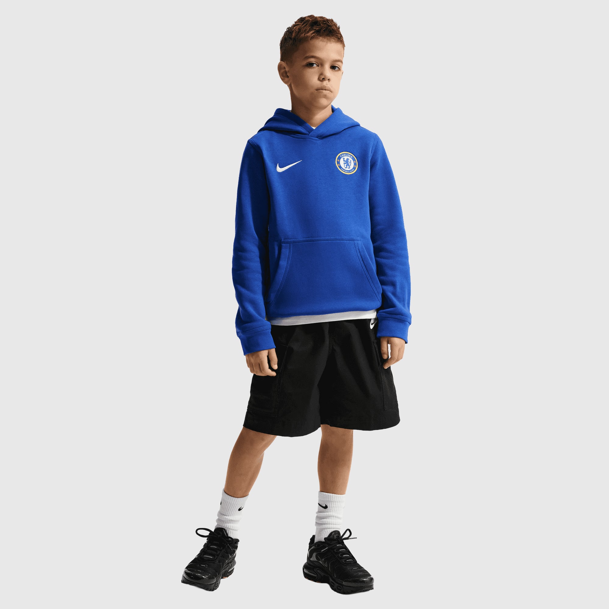 Chelsea Nike Club Hoodie - Bright Blue - Kids, , rebel_hi-res