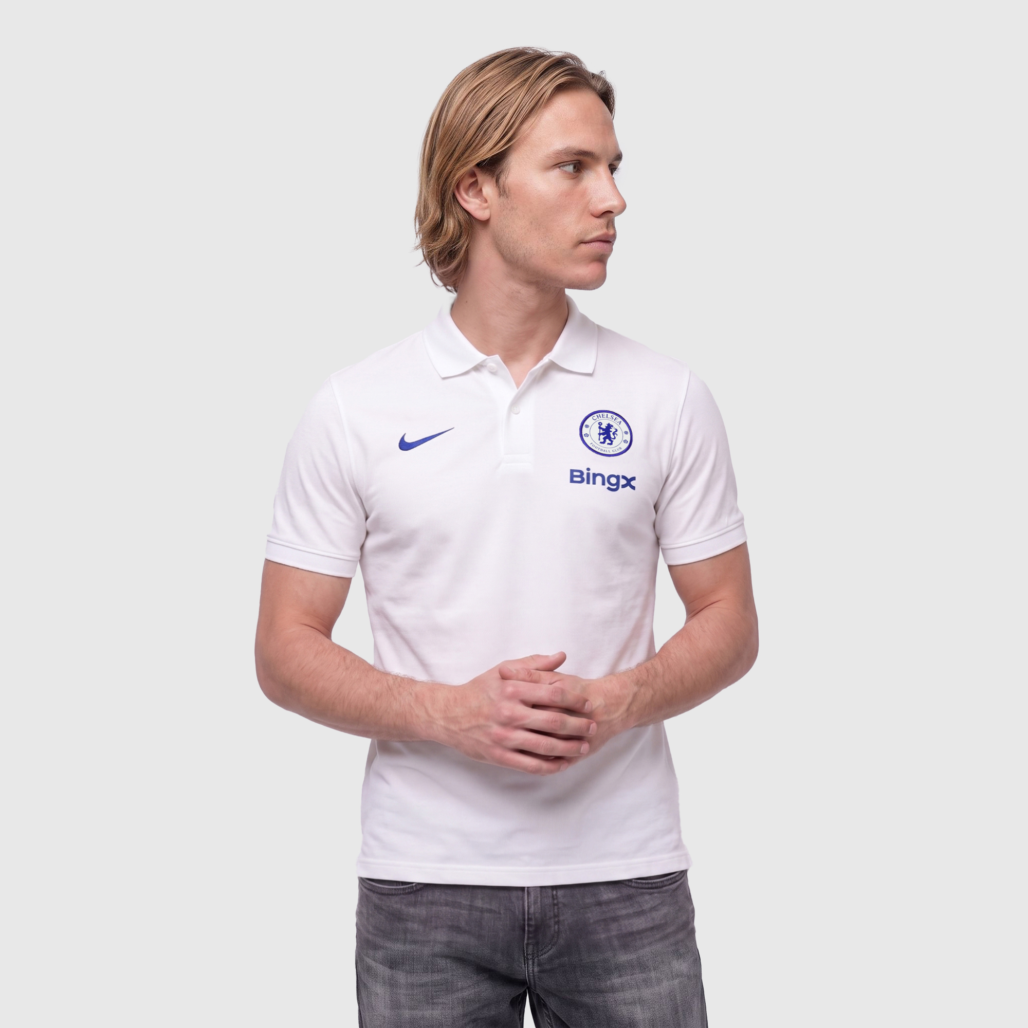 Chelsea Nike Dri-Fit 2.0 Polo - White, , rebel_hi-res