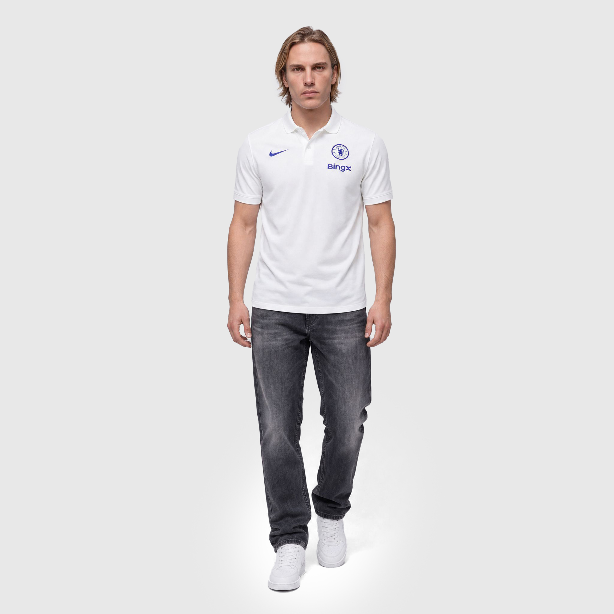 Chelsea Nike Dri-Fit 2.0 Polo - White, , rebel_hi-res