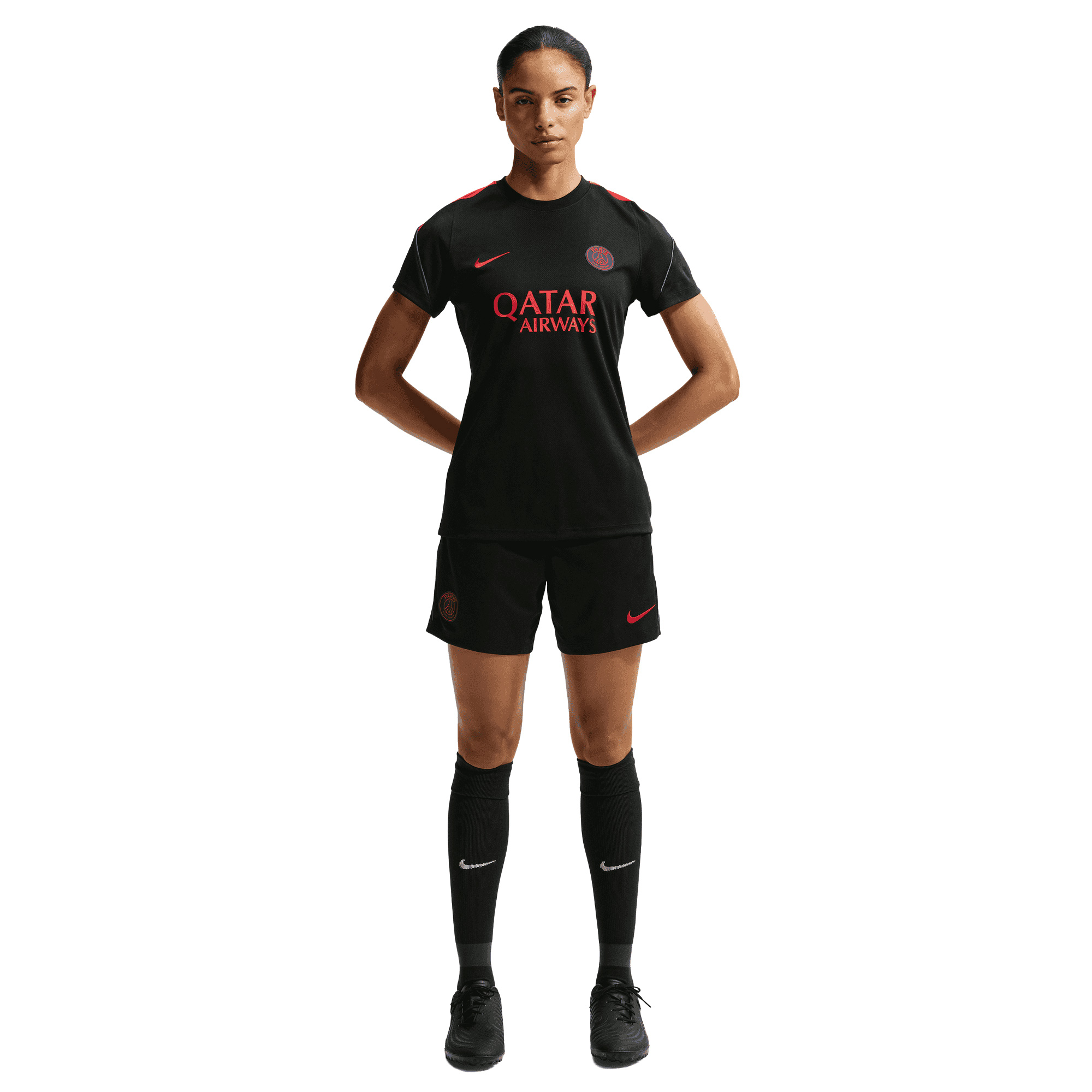 PSG Nike Strike Training Shorts - Black - Womens, , rebel_hi-res