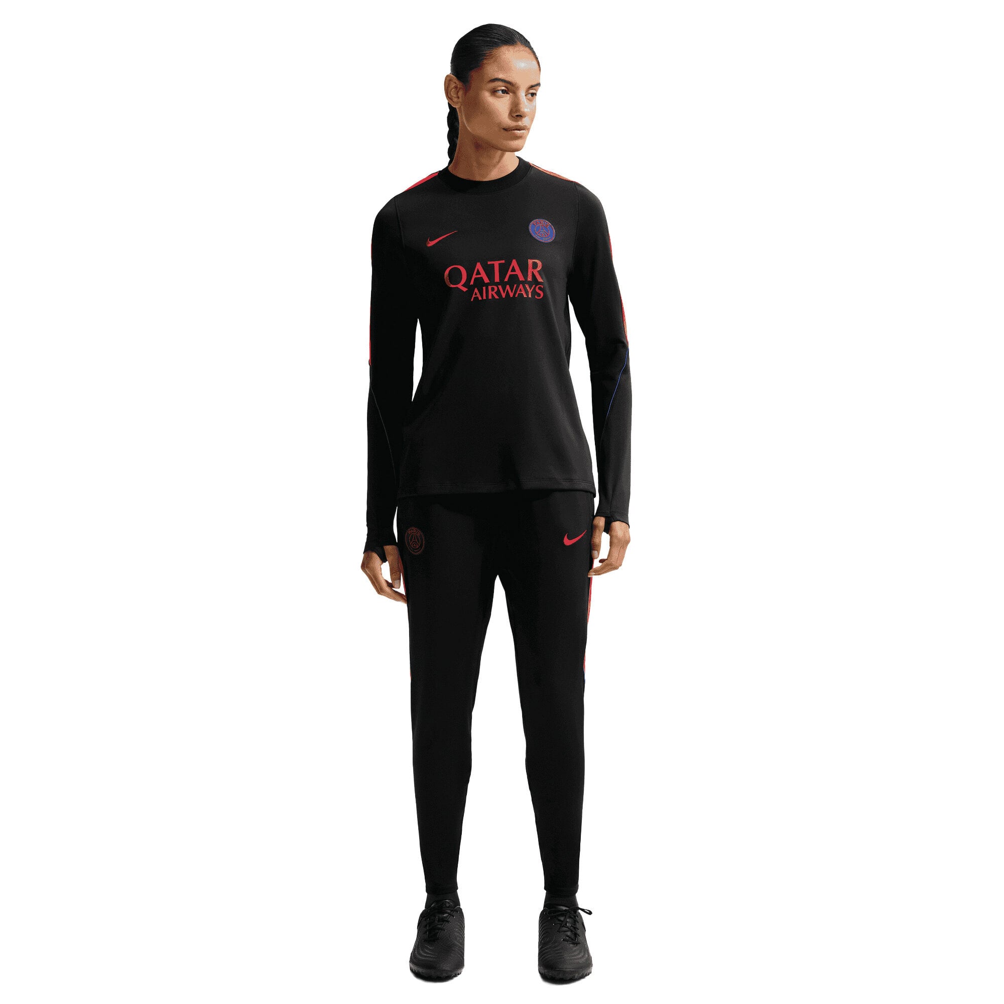 PSG Nike Strike Training Crew Top - Black - Womens, , rebel_hi-res
