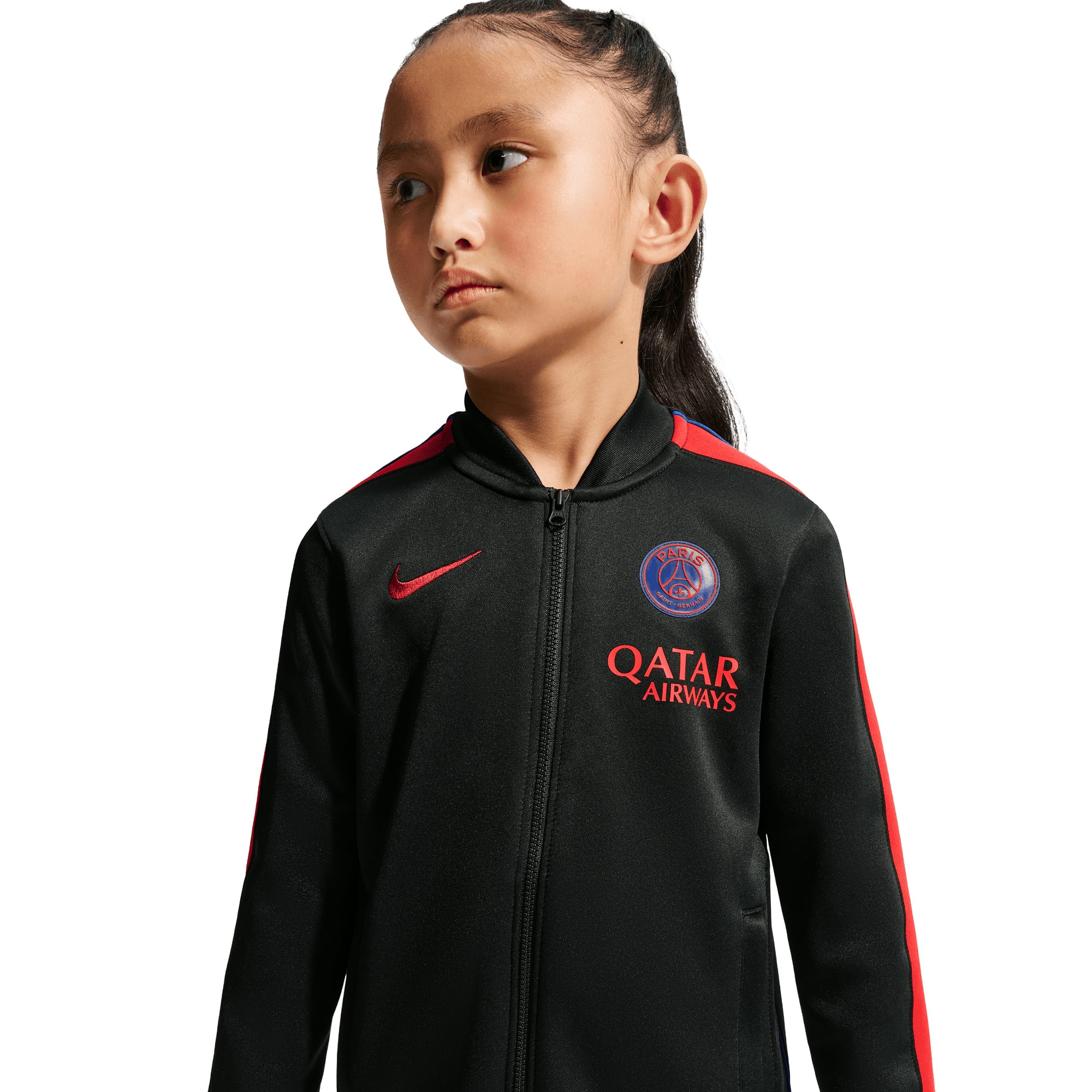 PSG Nike Strike Training Tracksuit - Black - Little Kids, , rebel_hi-res