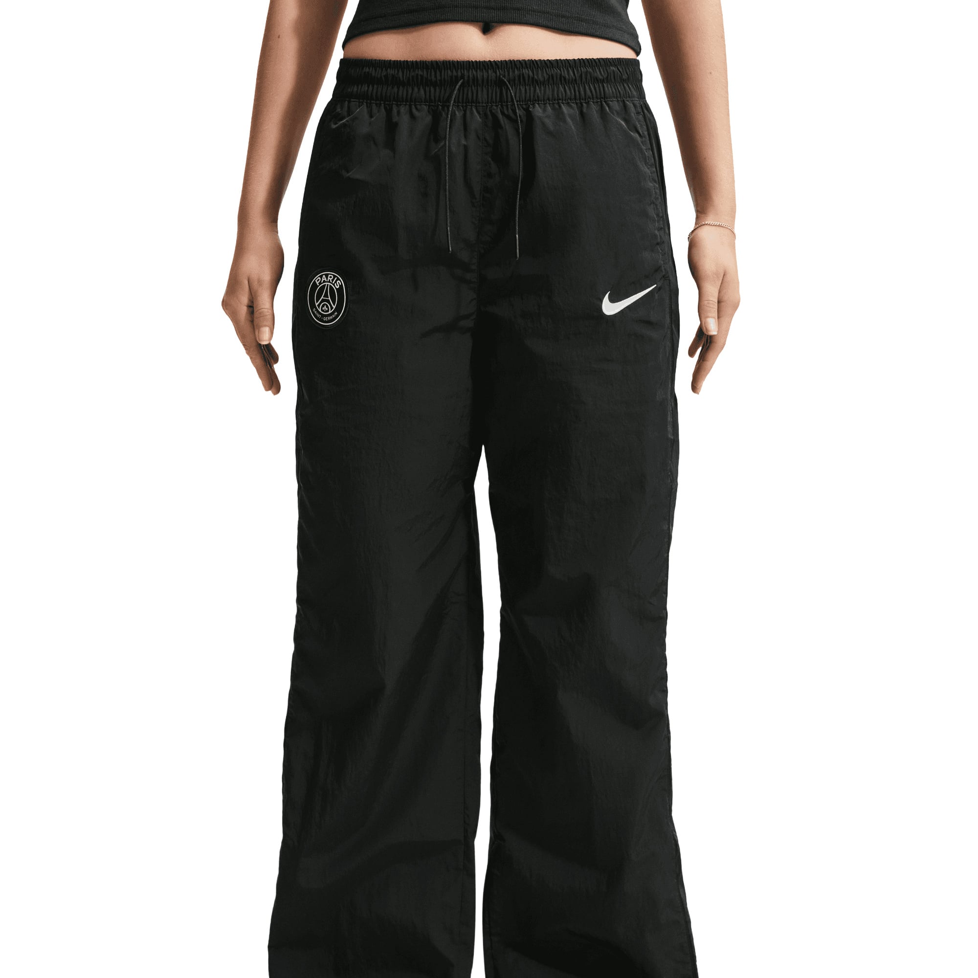 PSG Nike NSW Woven Windrunner Pants - Black - Womens, , rebel_hi-res