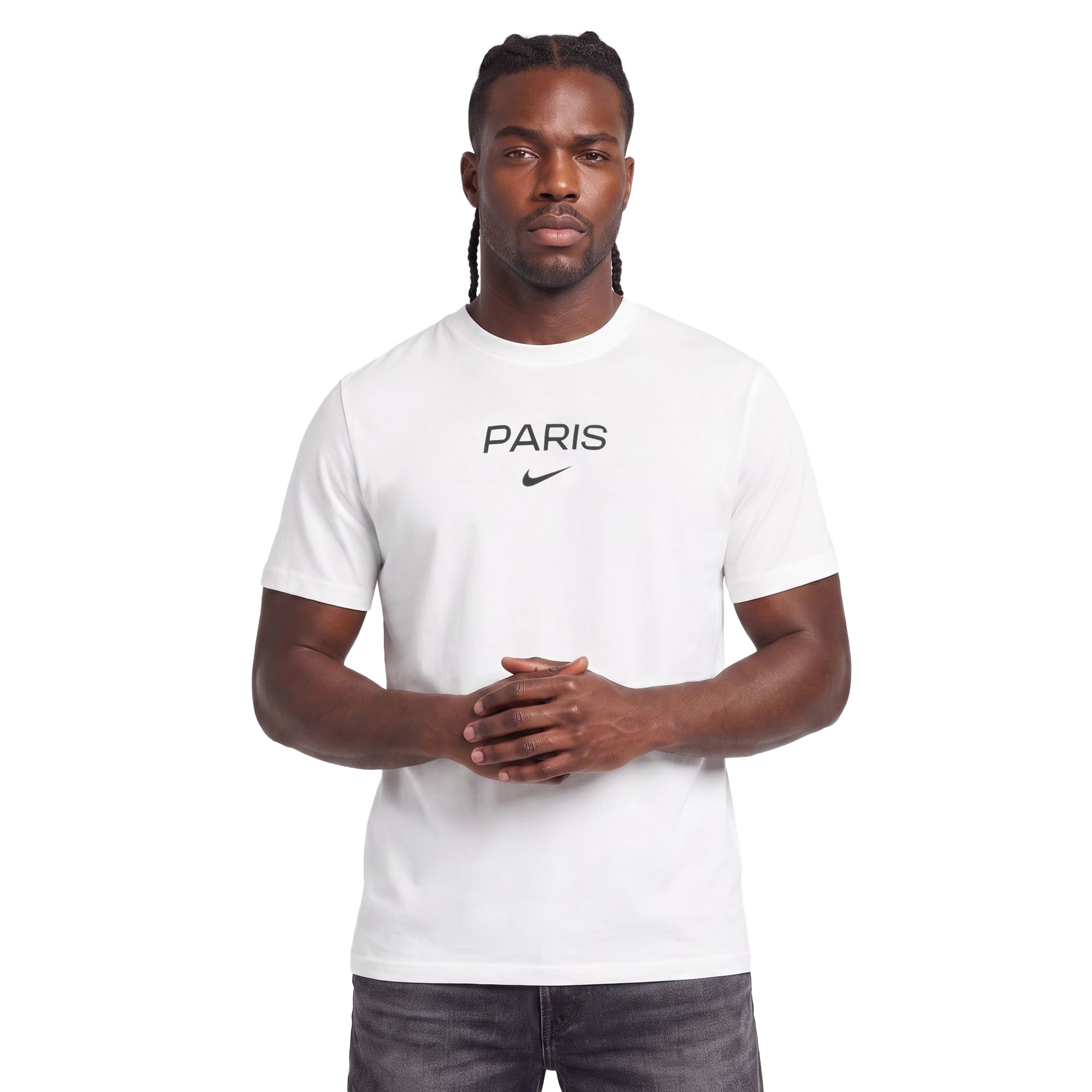 PSG Nike Wordmark T-Shirt - White, , rebel_hi-res