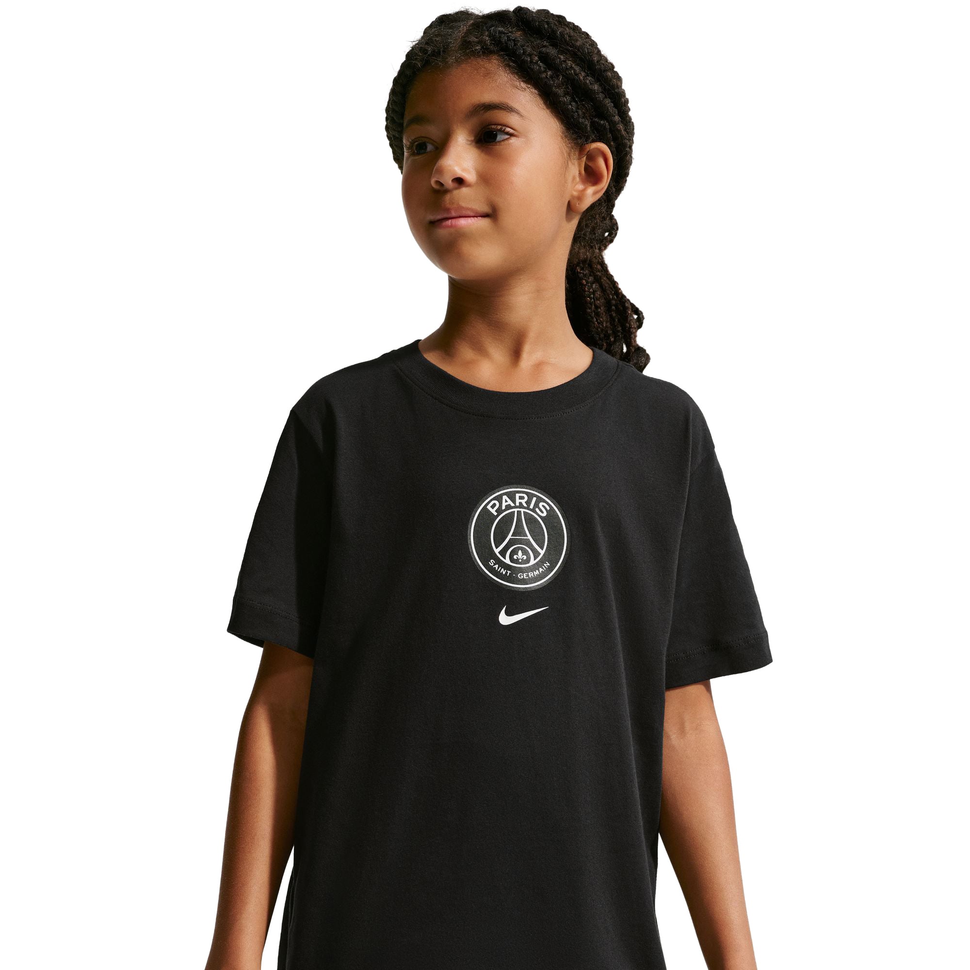 PSG Nike Crest T-Shirt - Black - Kids