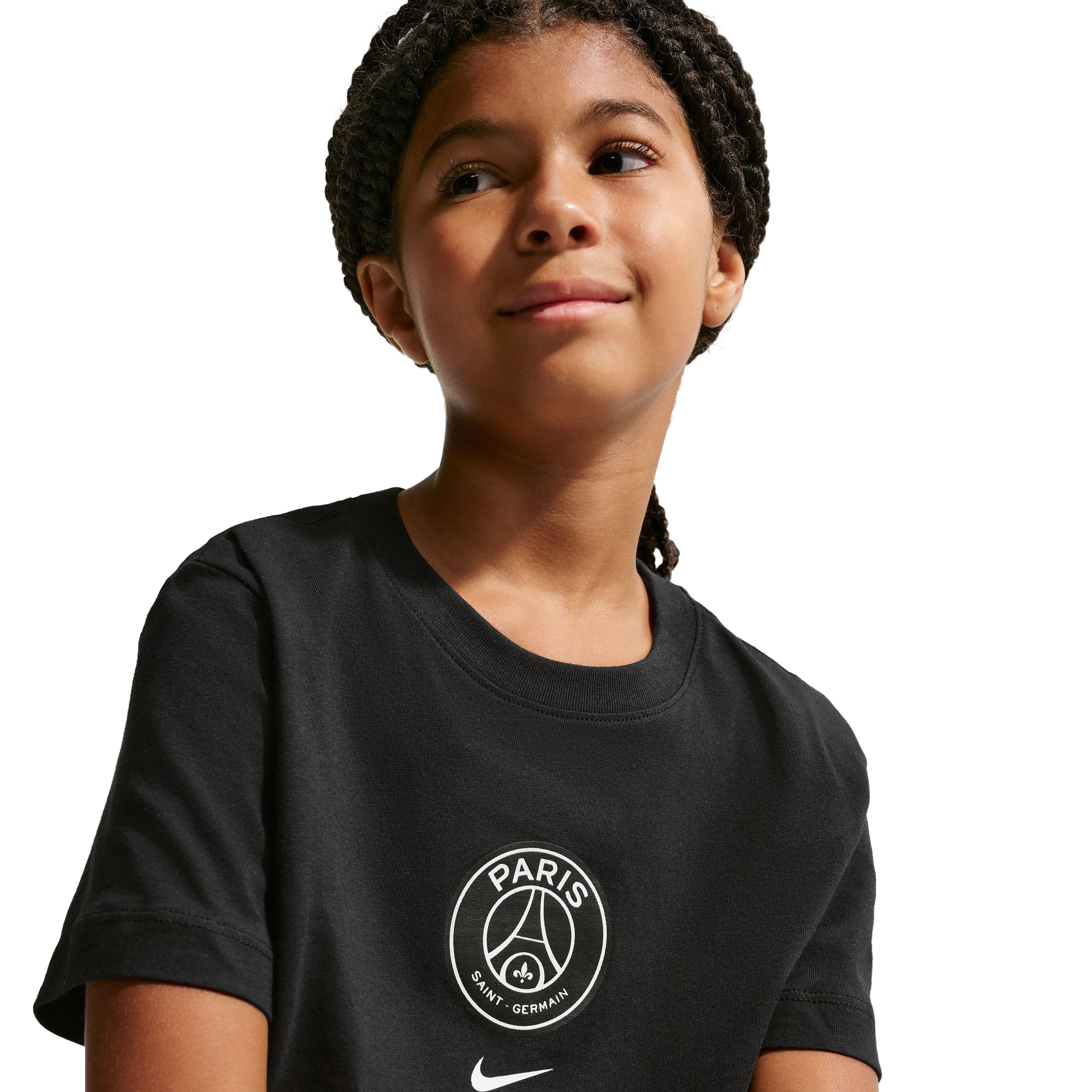PSG Nike Crest T-Shirt - Black - Kids, , rebel_hi-res