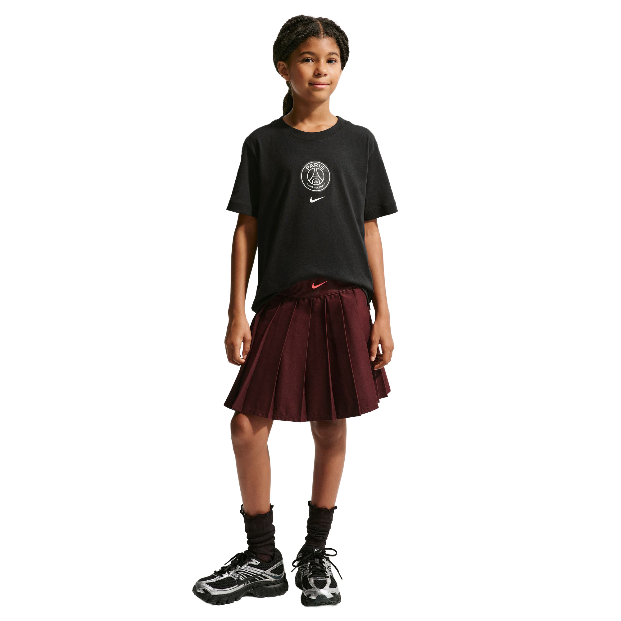 PSG Nike Crest T-Shirt - Black - Kids, , rebel_hi-res