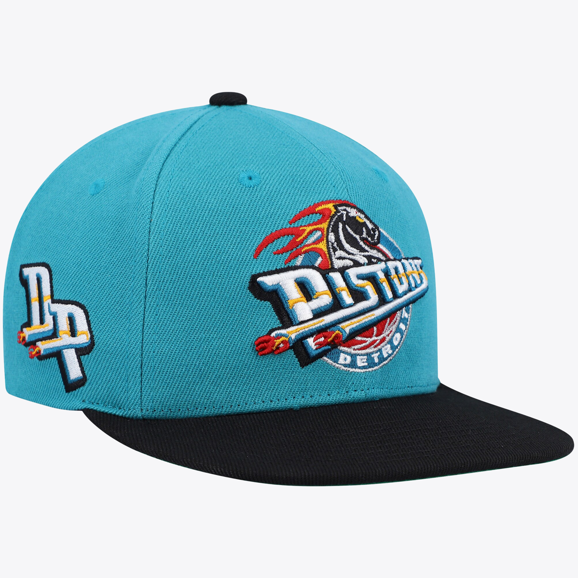 Detroit Pistons Mitchell & Ness Hardwood Classics Core Side Snapback Cap - Mens, , rebel_hi-res