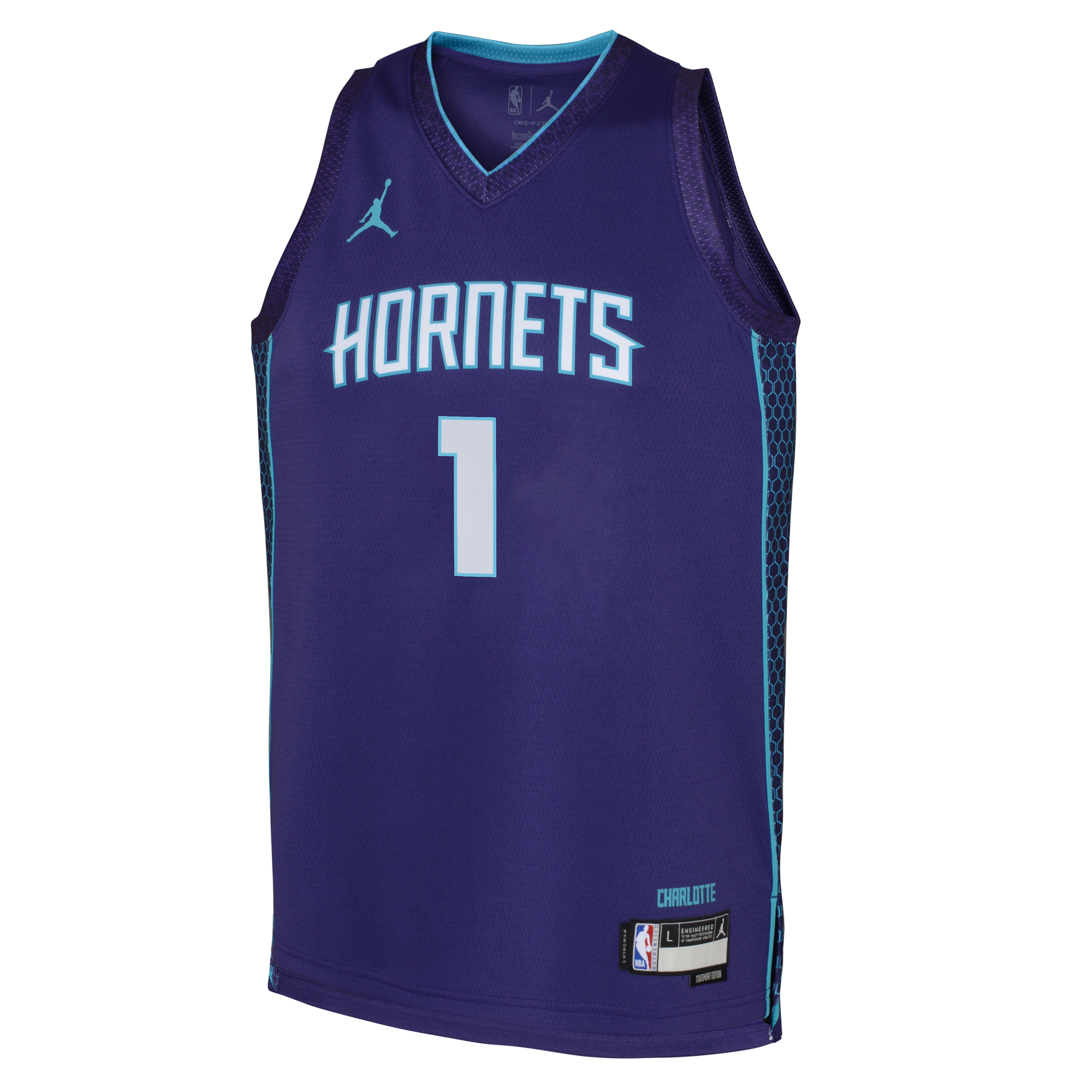 Charlotte Hornets NBA Statement Swingman Jersey - Lamelo Ball - Youth, , rebel_hi-res