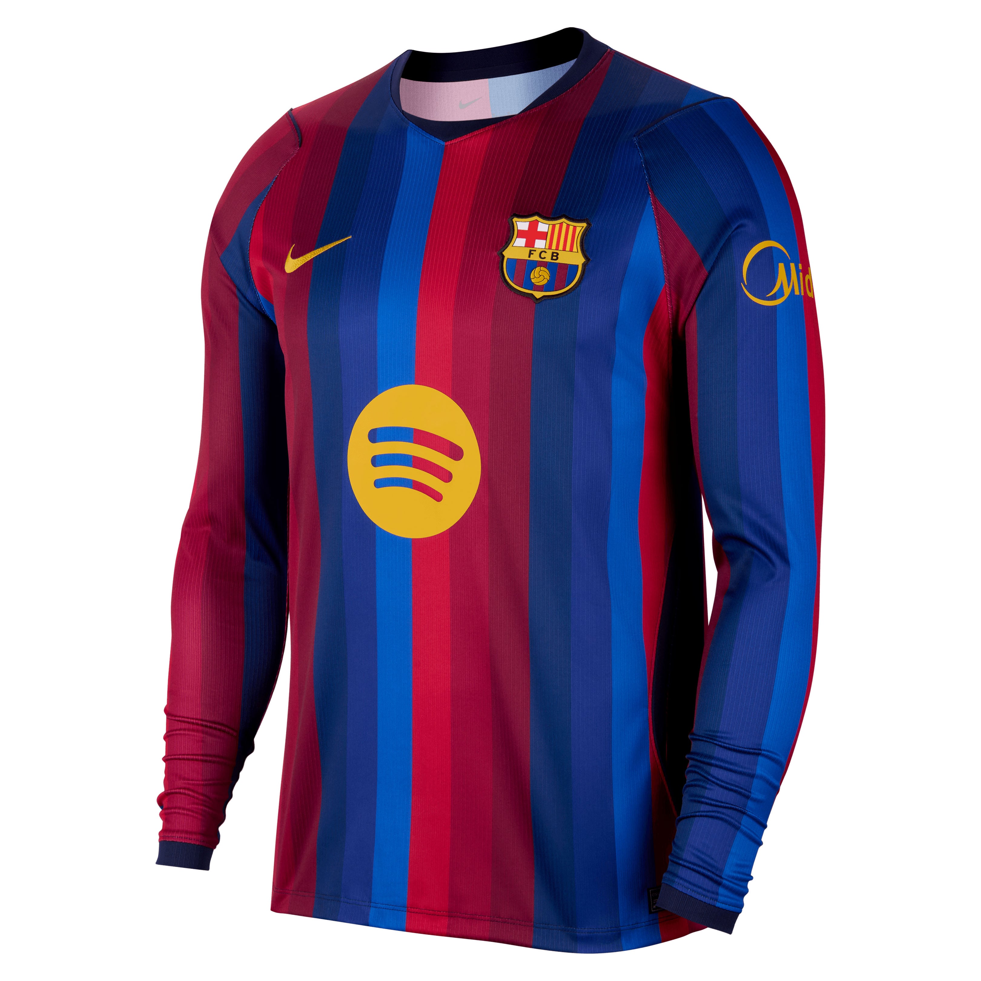 Barcelona Nike Home Stadium Long Sleeve Shirt 2026-27, , rebel_hi-res