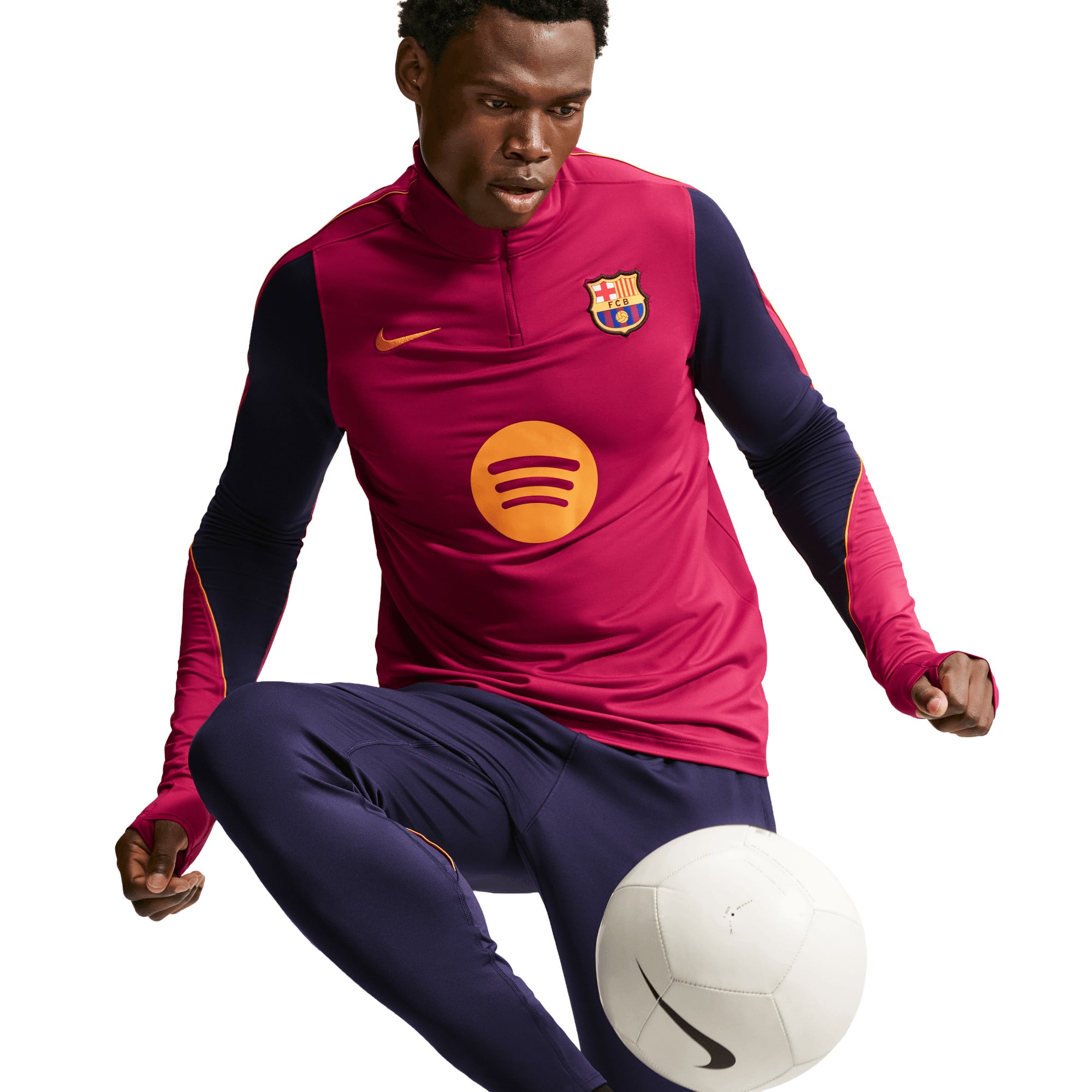 Barcelona Nike Strike Trainining Drill Top - Noble Red, , rebel_hi-res