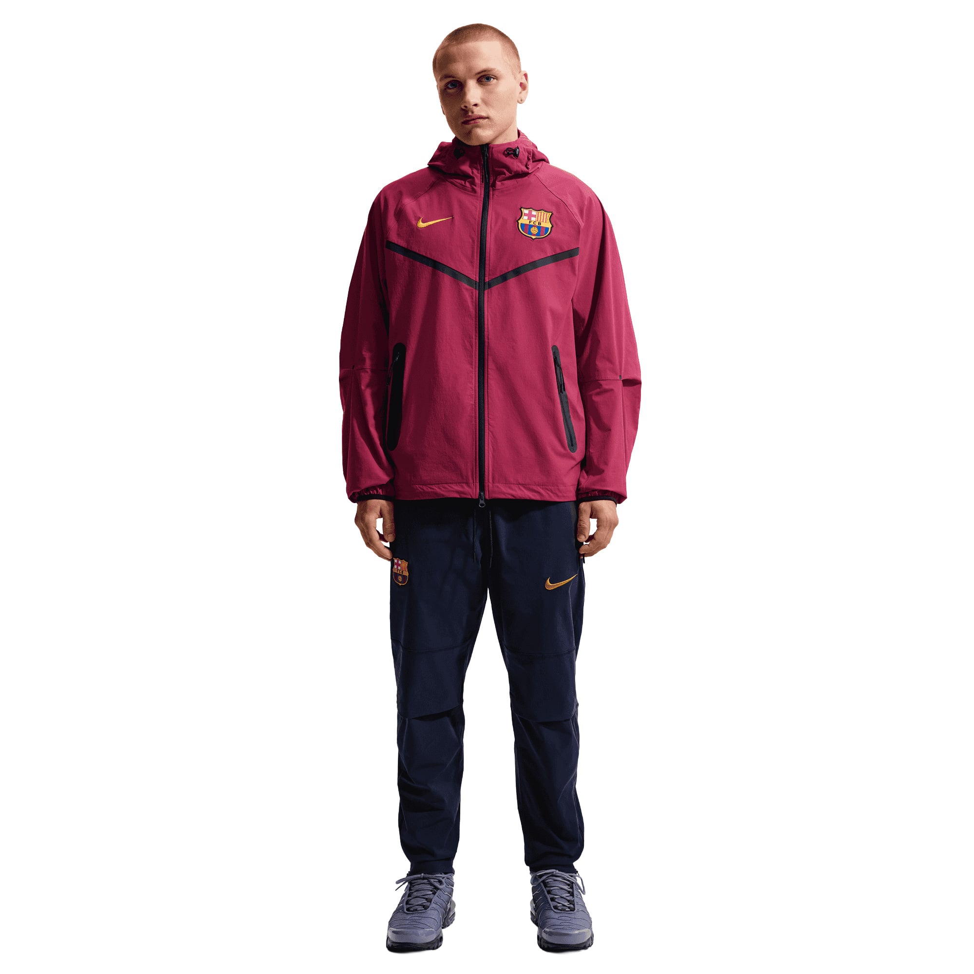 Barcelona Nike Tech Woven Jacket - Noble Red, , rebel_hi-res