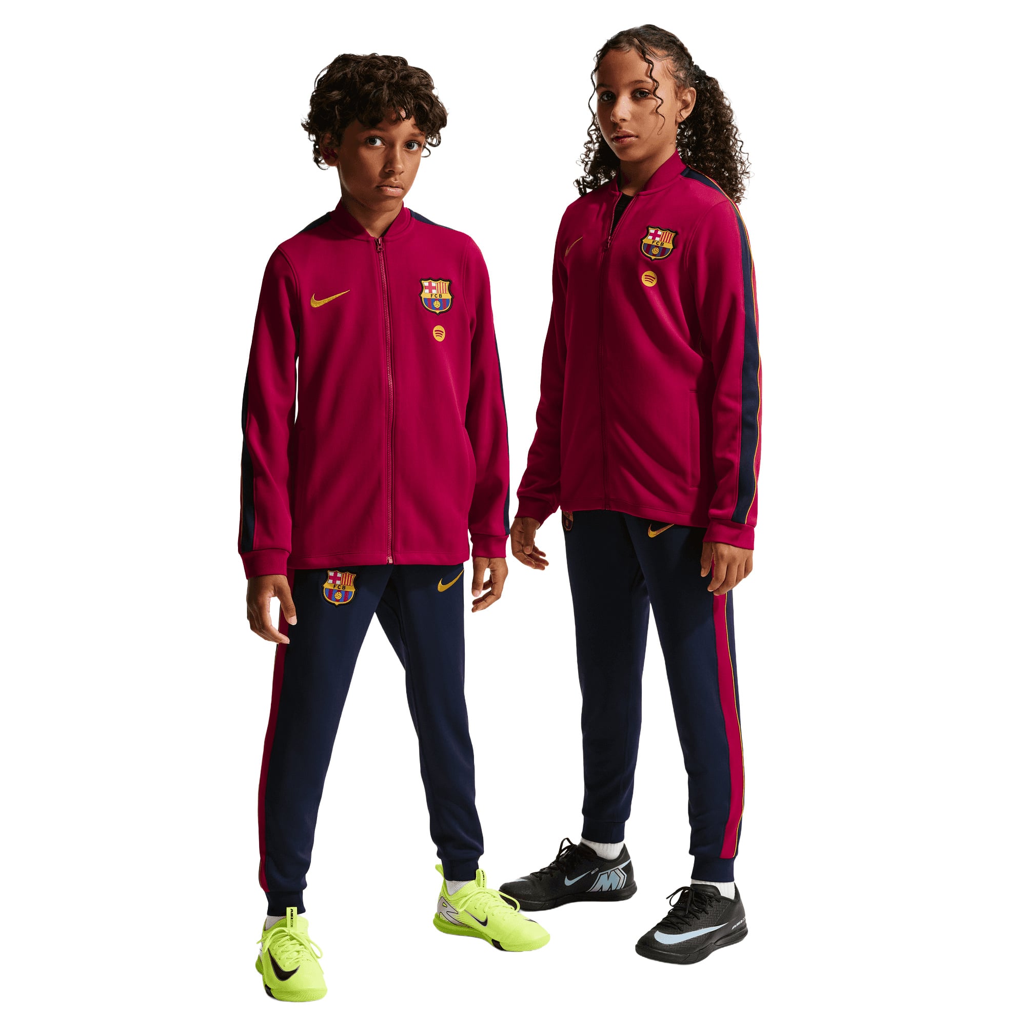 Barcelona Nike Strike Training Tracksuit - Noble Red/Blackened Blue - Kids, , rebel_hi-res