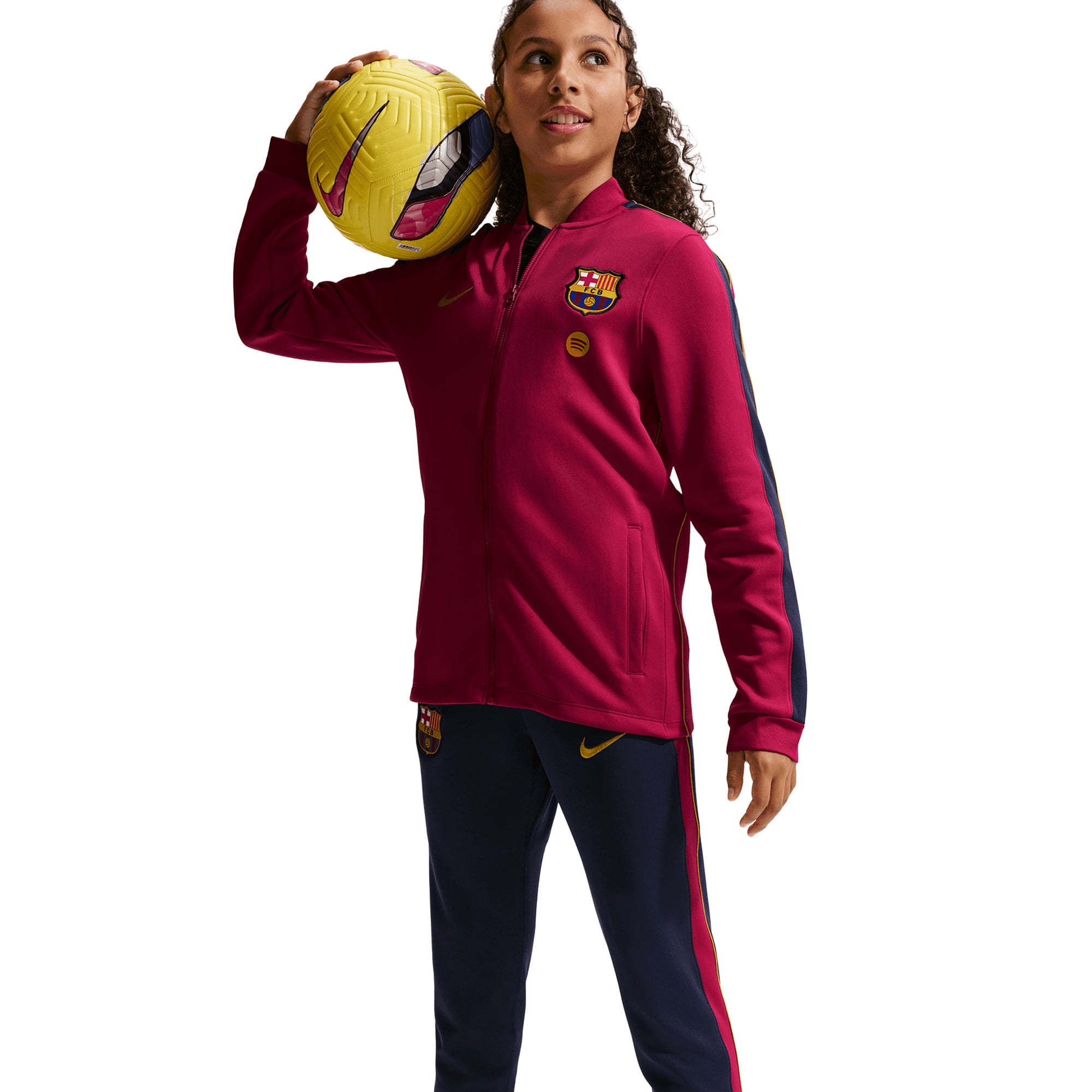 Barcelona Nike Strike Training Tracksuit - Noble Red/Blackened Blue - Kids, , rebel_hi-res