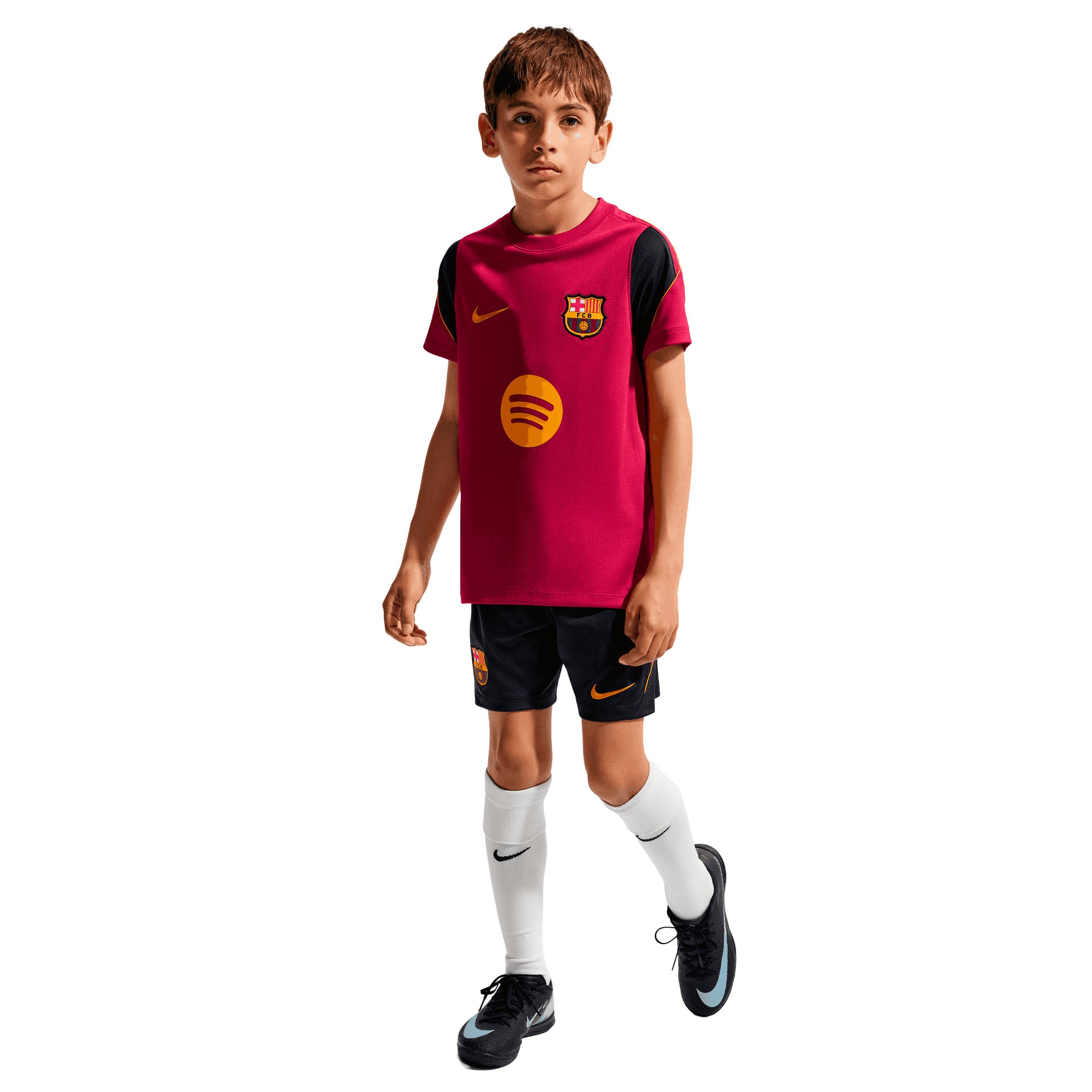Barcelona Nike Strike Training Top - Noble Red - Kids, , rebel_hi-res