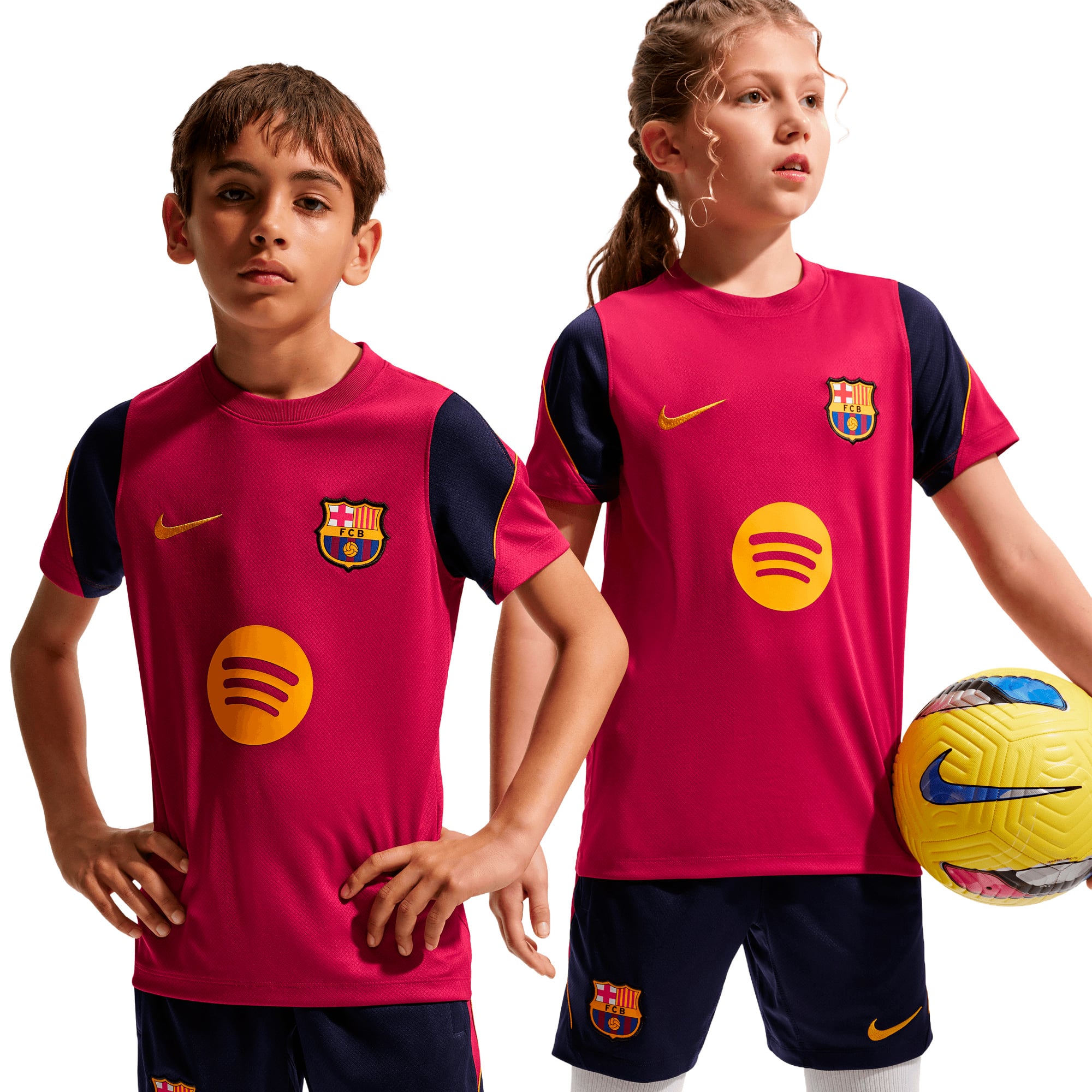 Barcelona Nike Strike Training Top - Noble Red - Kids, , rebel_hi-res