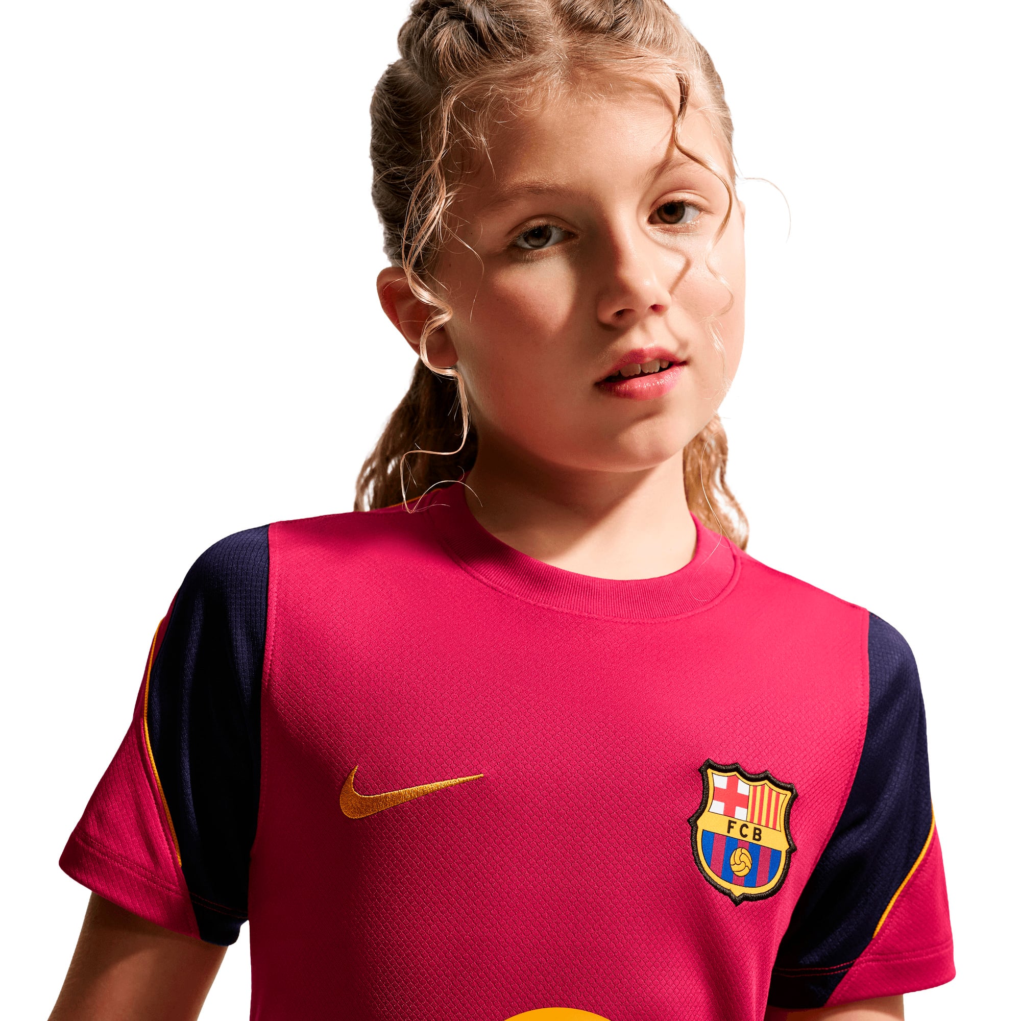Barcelona Nike Strike Training Top - Noble Red - Kids, , rebel_hi-res