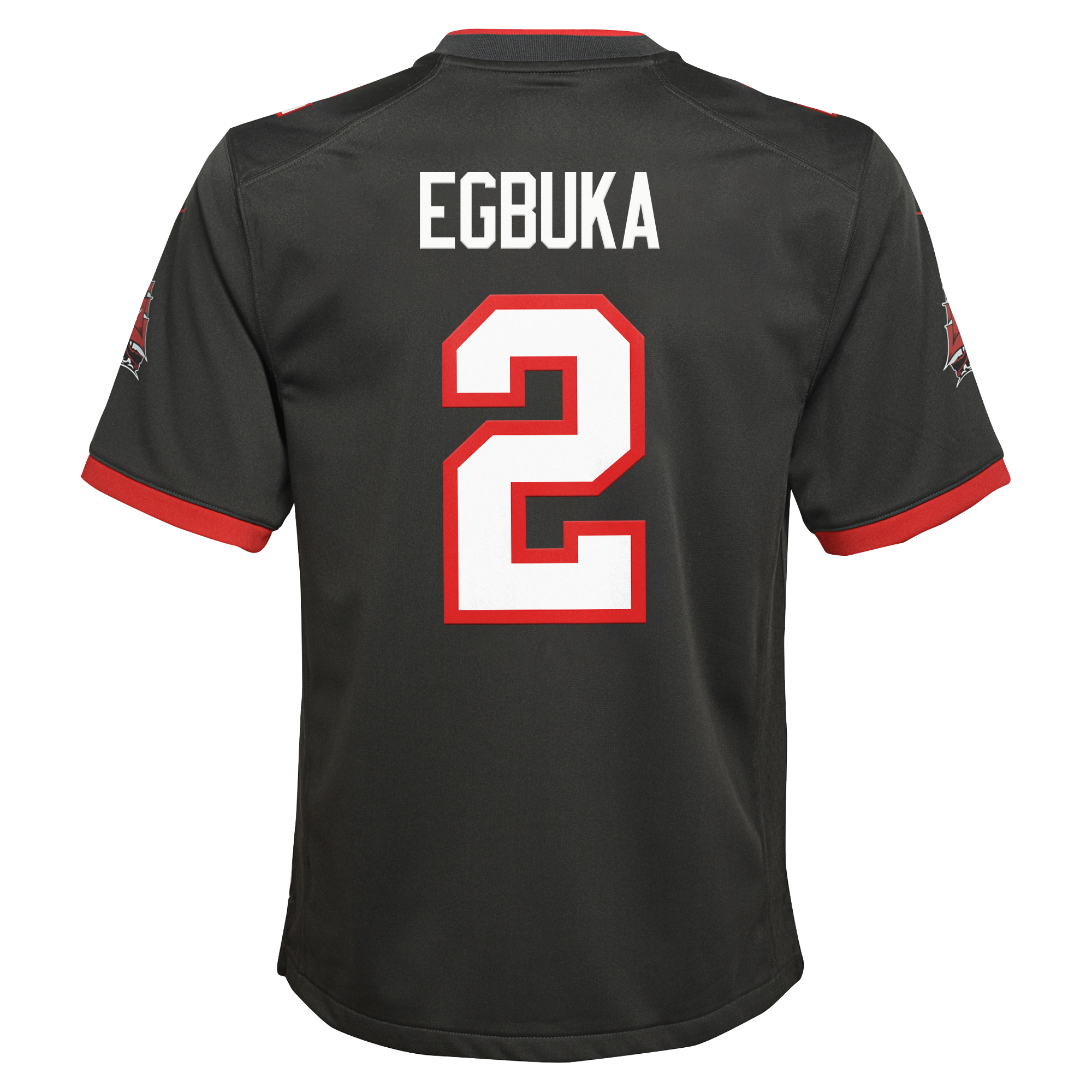 Tampa Bay Buccaneers Nike Game Alternate Jersey - Deep Pewter - Emeka Egbuka - Youth, , rebel_hi-res