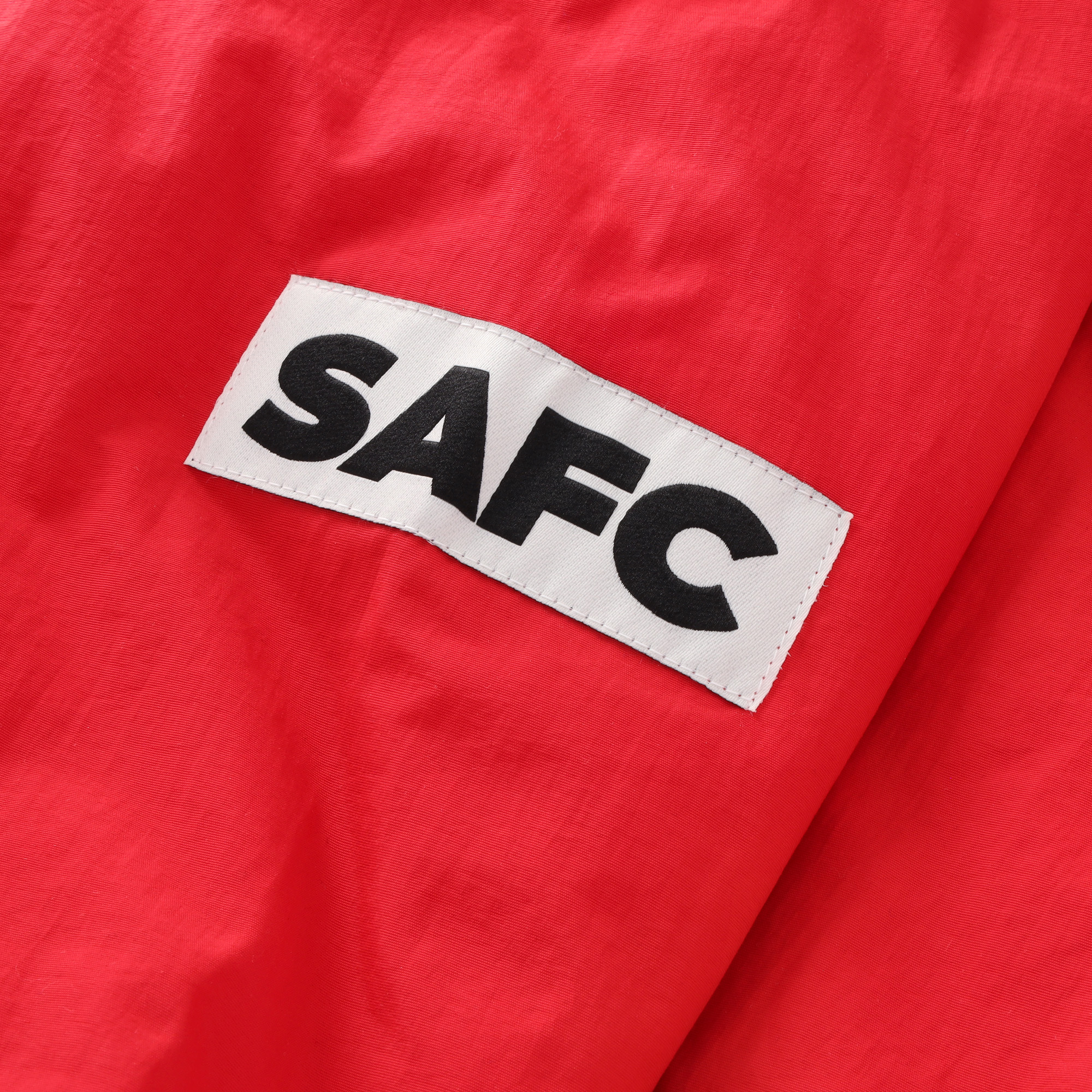 Sunderland x Mitchell & Ness Placket Windbreaker - Black / Red - Mens, , rebel_hi-res