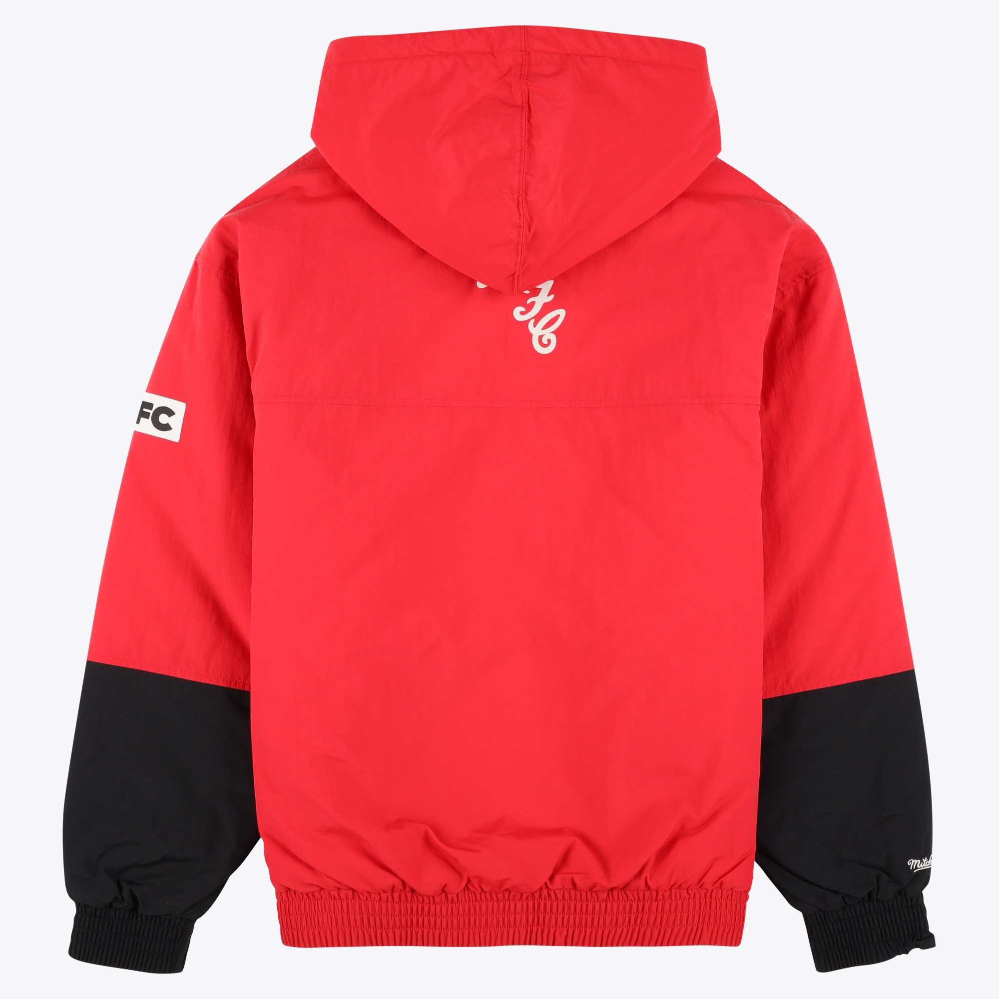 Sunderland x Mitchell & Ness Placket Windbreaker - Black / Red - Mens, , rebel_hi-res