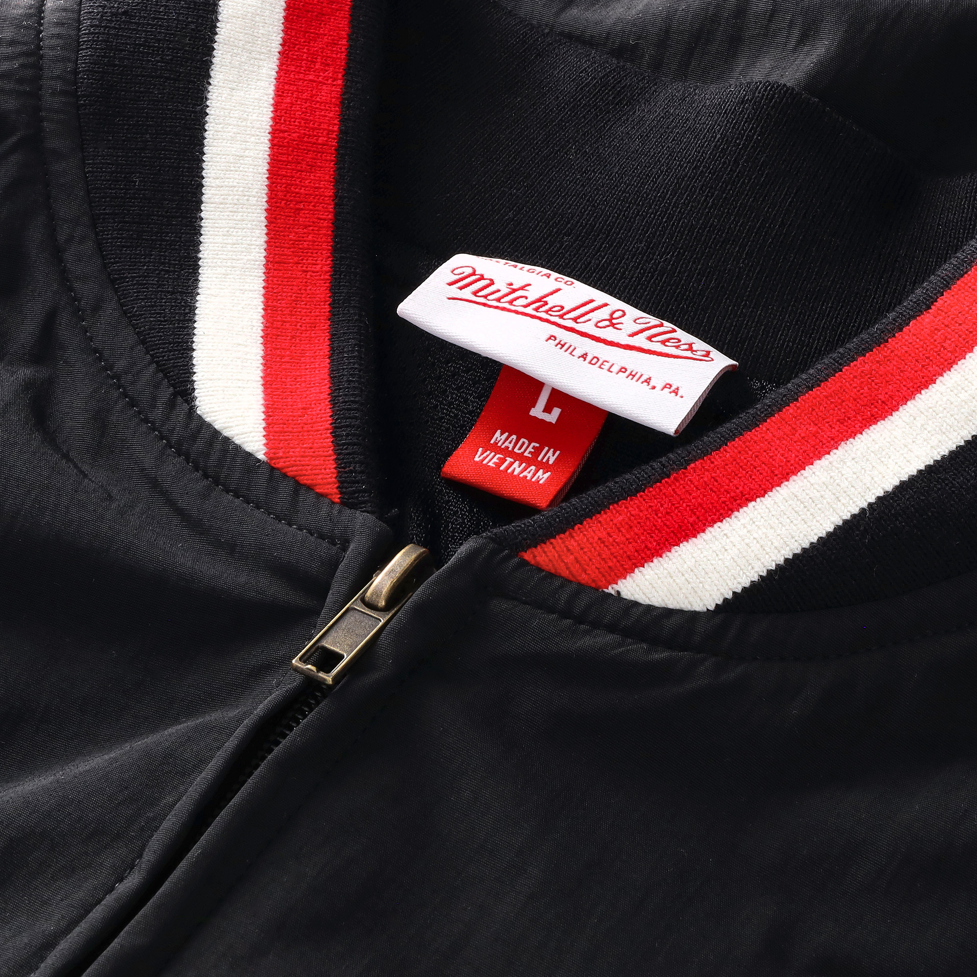 Sunderland x Mitchell & Ness Pop Track Jacket - Black - Mens, , rebel_hi-res