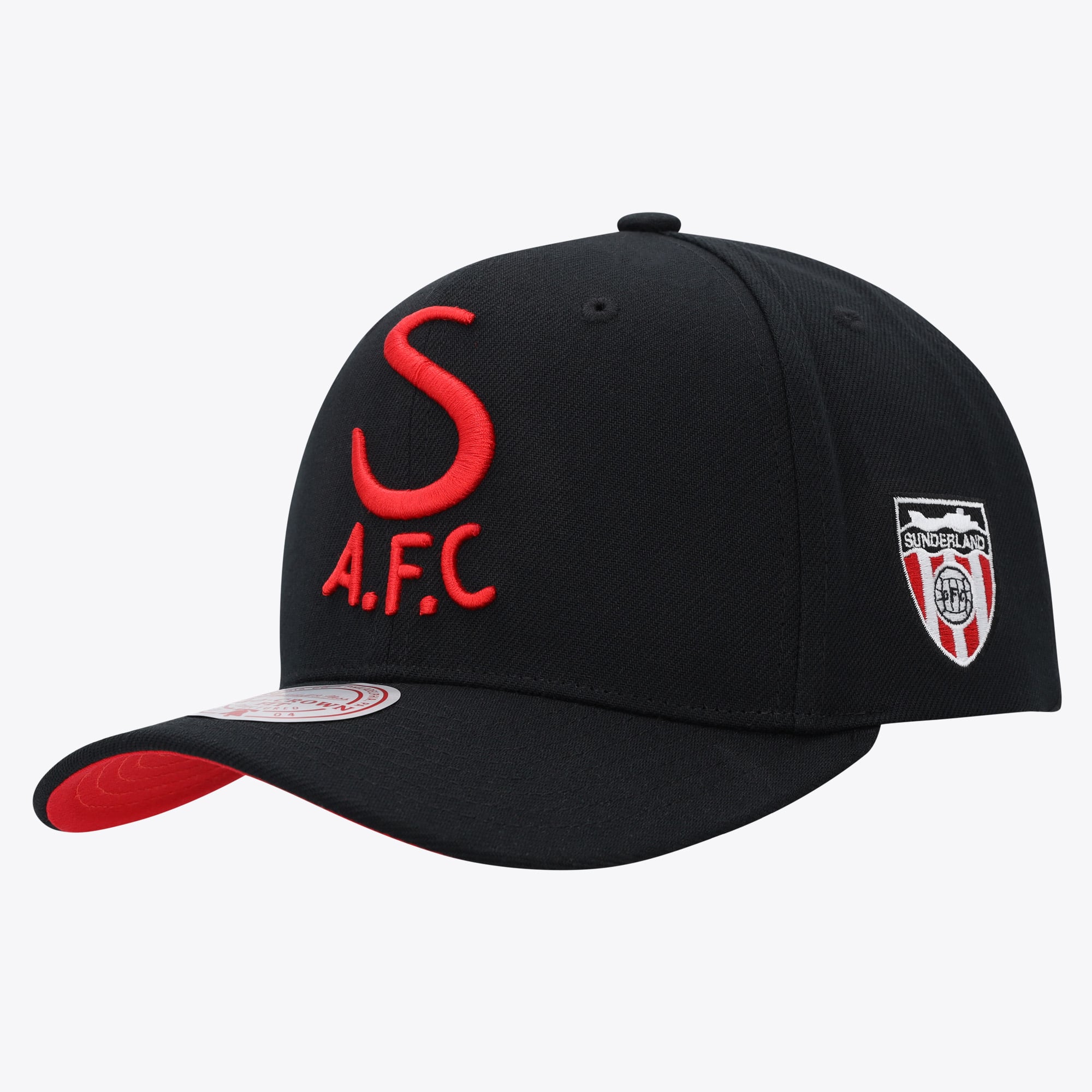 Sunderland x Mitchell & Ness Pro Crown Cap - Black - Mens, , rebel_hi-res