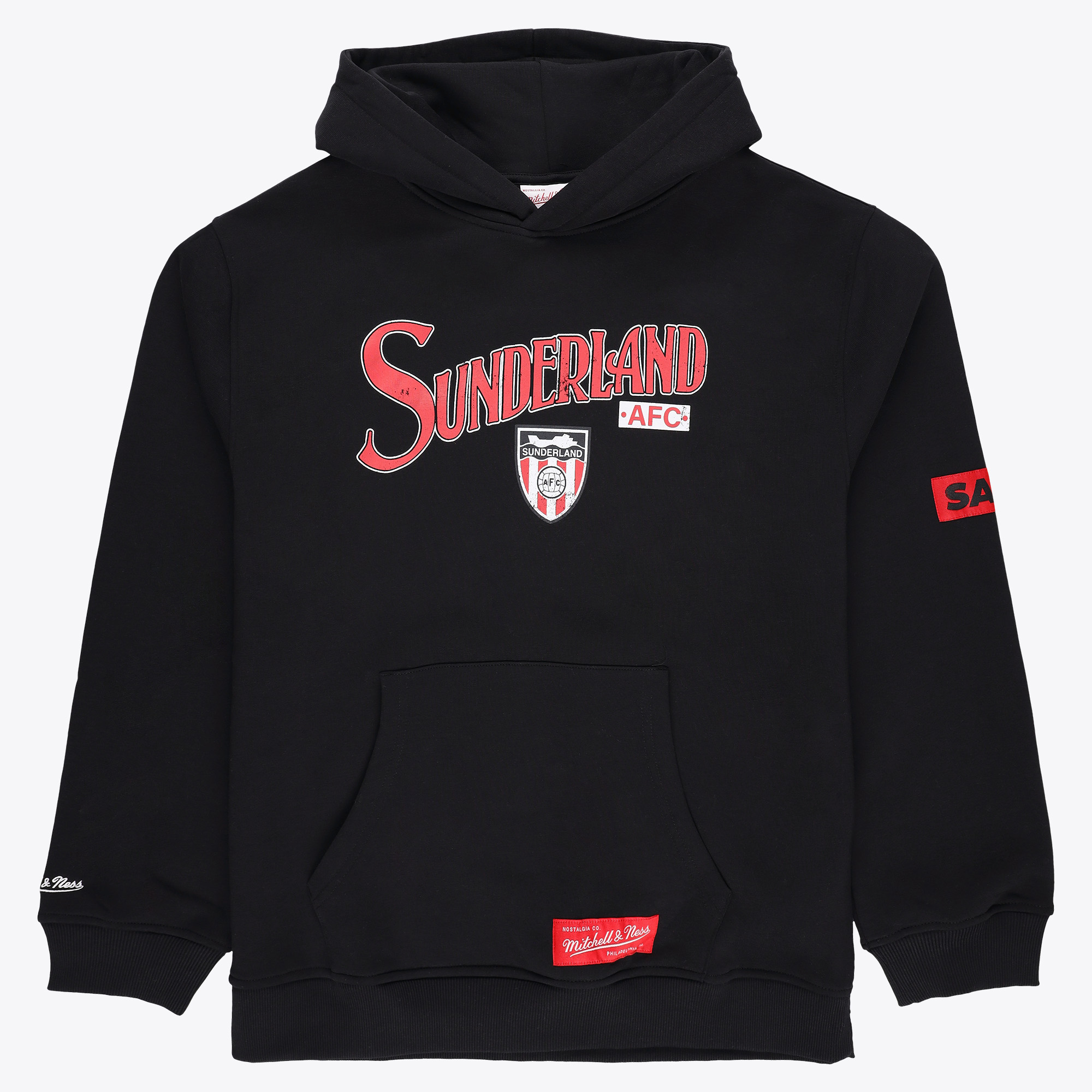Sunderland x Mitchell & Ness Program Hoodie - Black - Mens, , rebel_hi-res
