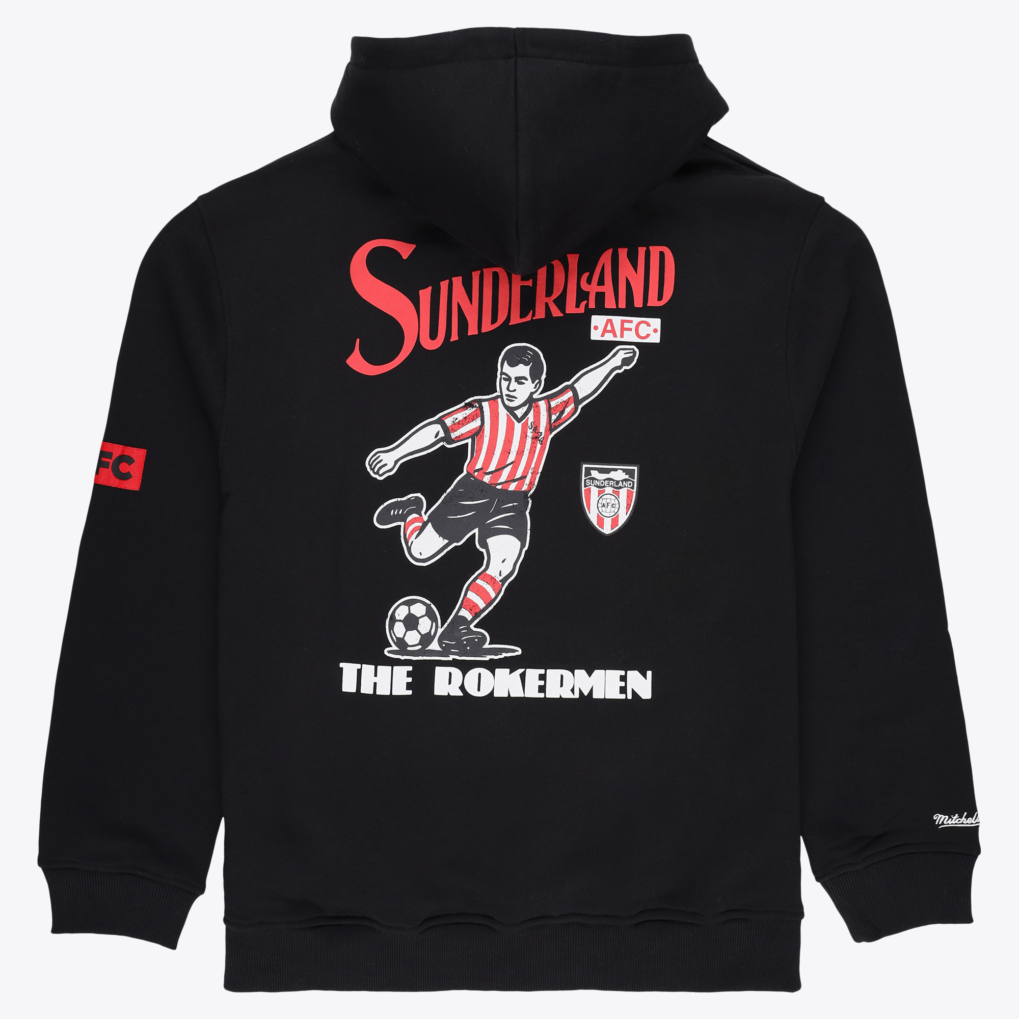 Sunderland x Mitchell & Ness Program Hoodie - Black - Mens, , rebel_hi-res