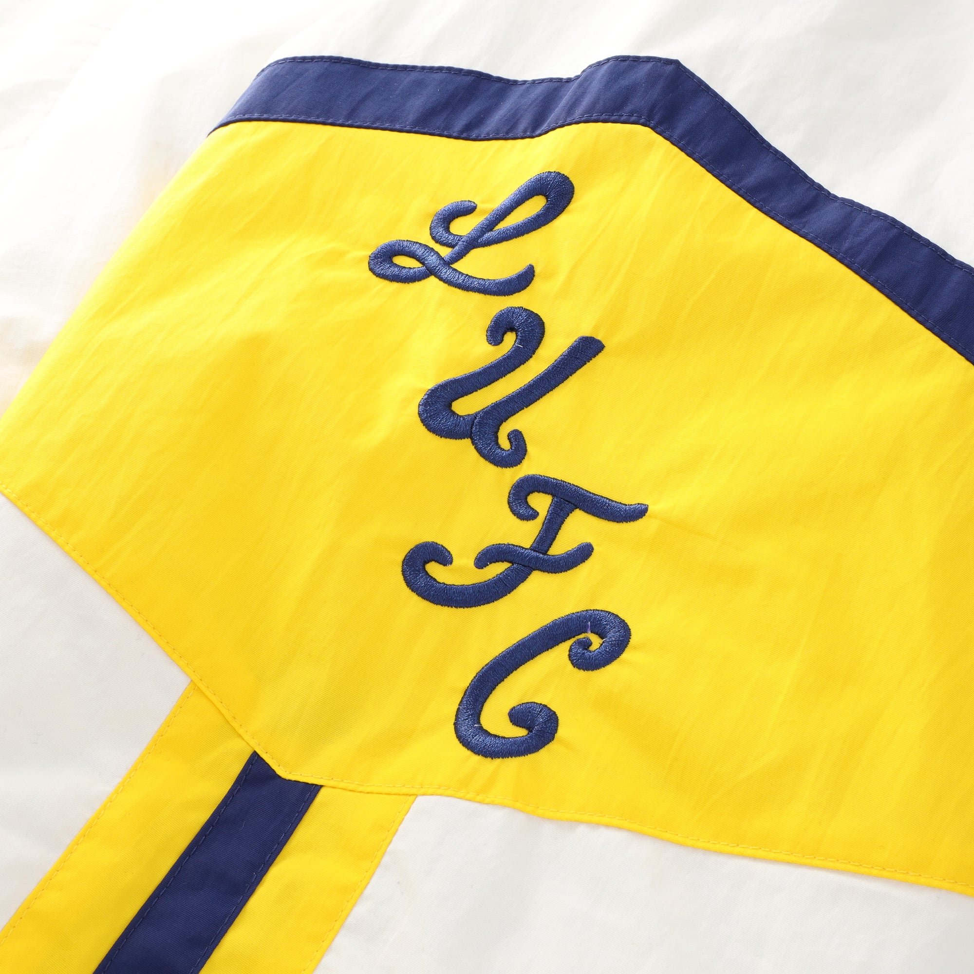 Leeds United x Mitchell & Ness Placket Windbreaker - White - Mens, , rebel_hi-res