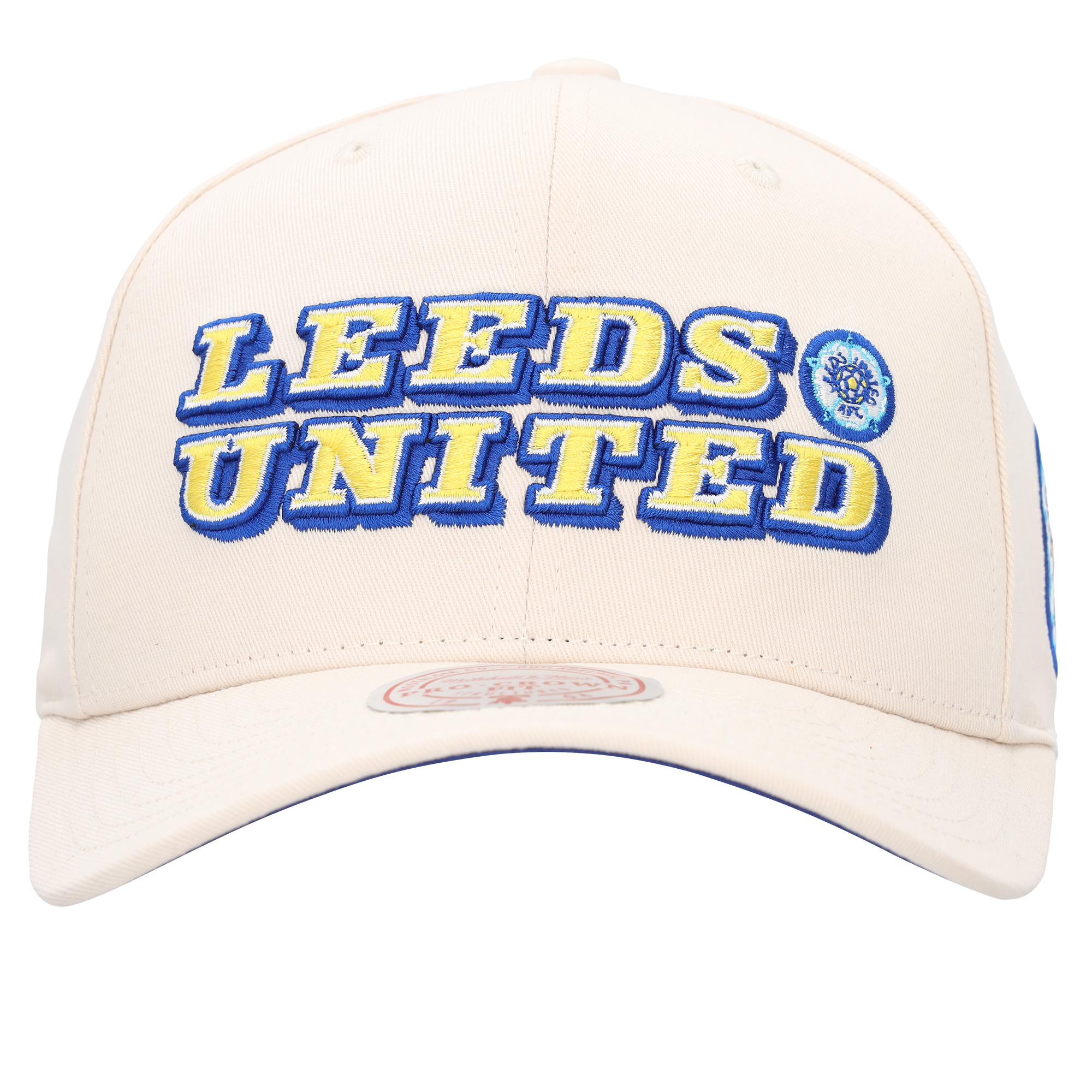 Leeds United x Mitchell & Ness Program Pro Crown Cap - White - Mens, , rebel_hi-res