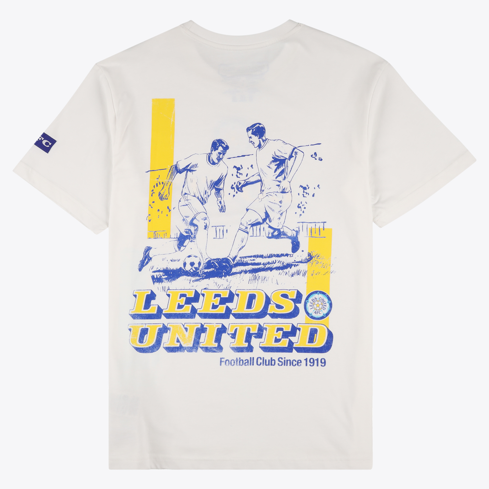 Leeds United x Mitchell & Ness Program T-Shirt - White - Mens, , rebel_hi-res