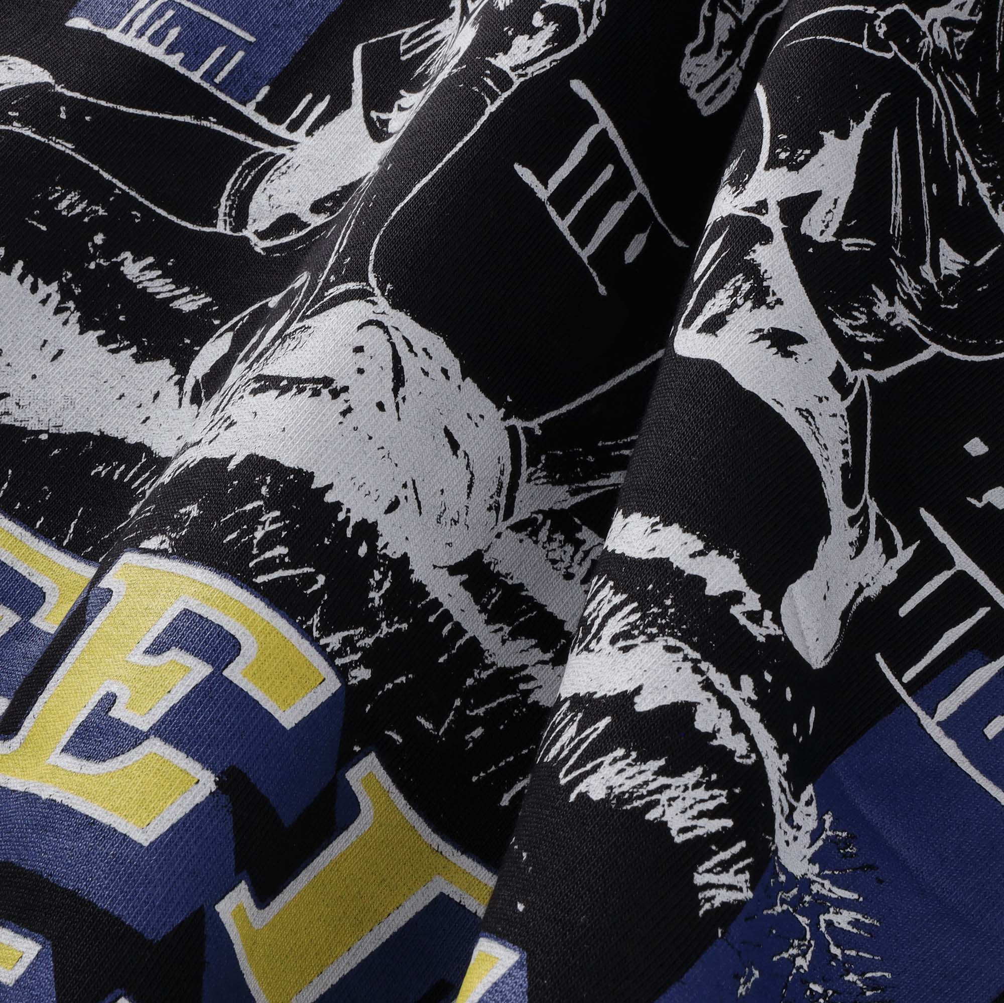 Leeds United x Mitchell & Ness Program Hoodie - Black - Mens, , rebel_hi-res