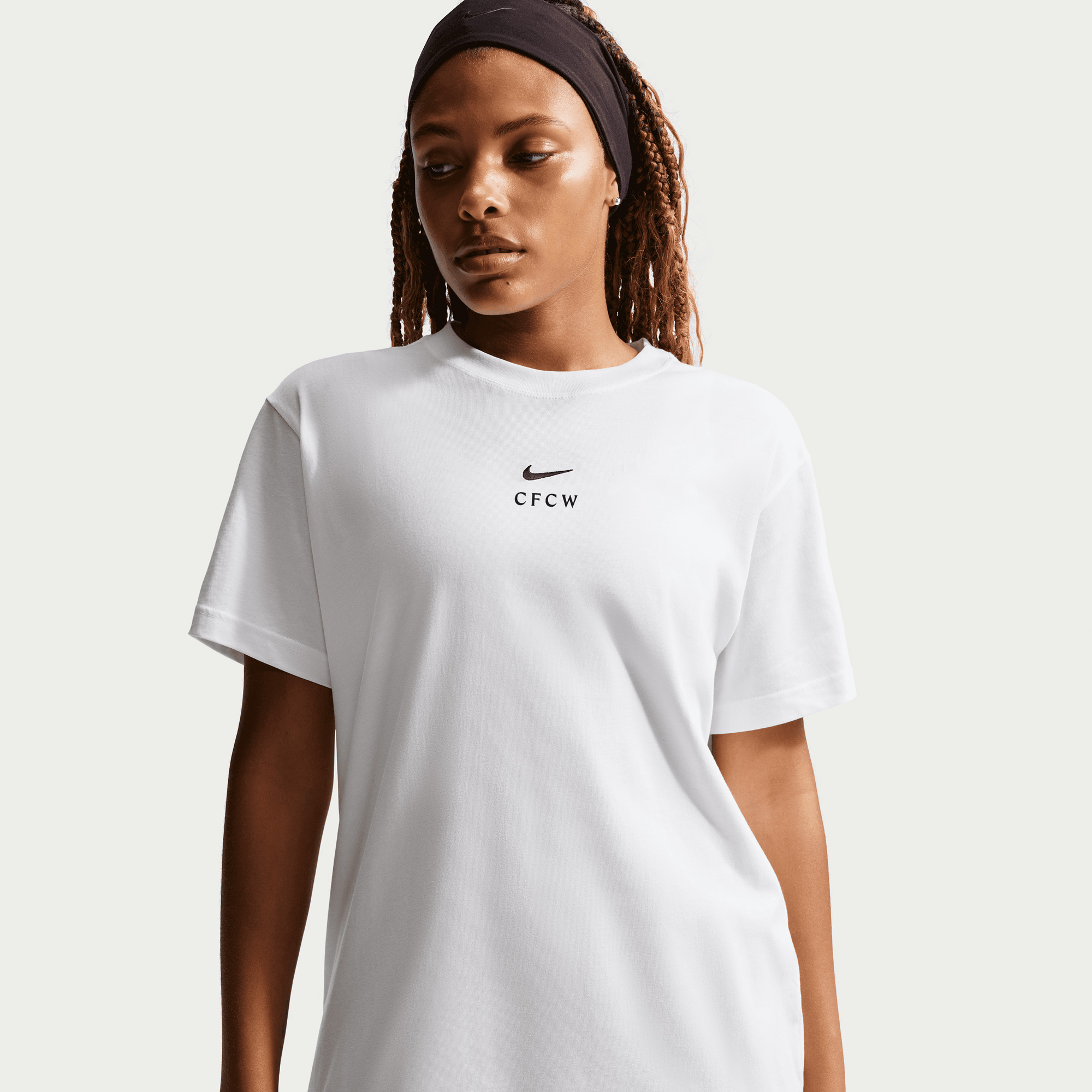 Chelsea CFCW Nike Classic T-Shirt - White - Womens, , rebel_hi-res