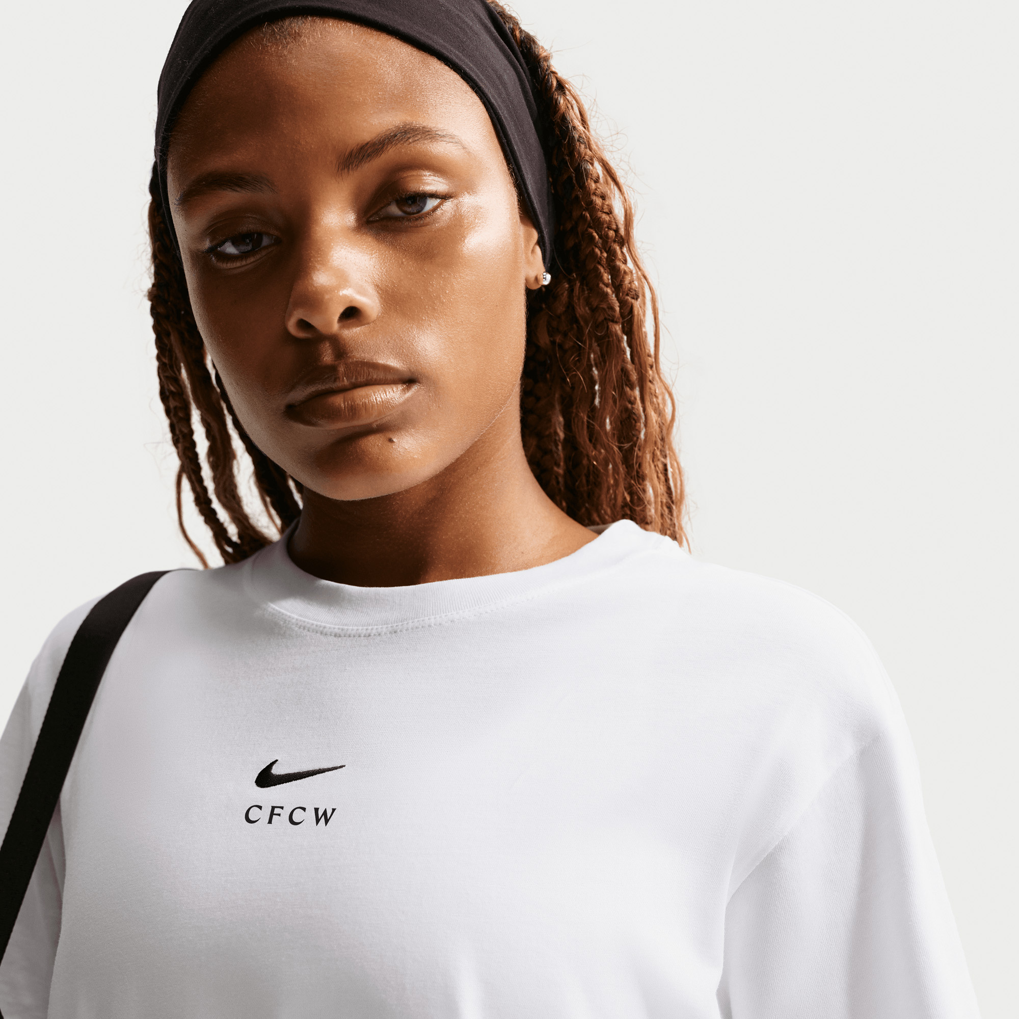 Chelsea CFCW Nike Classic T-Shirt - White - Womens, , rebel_hi-res