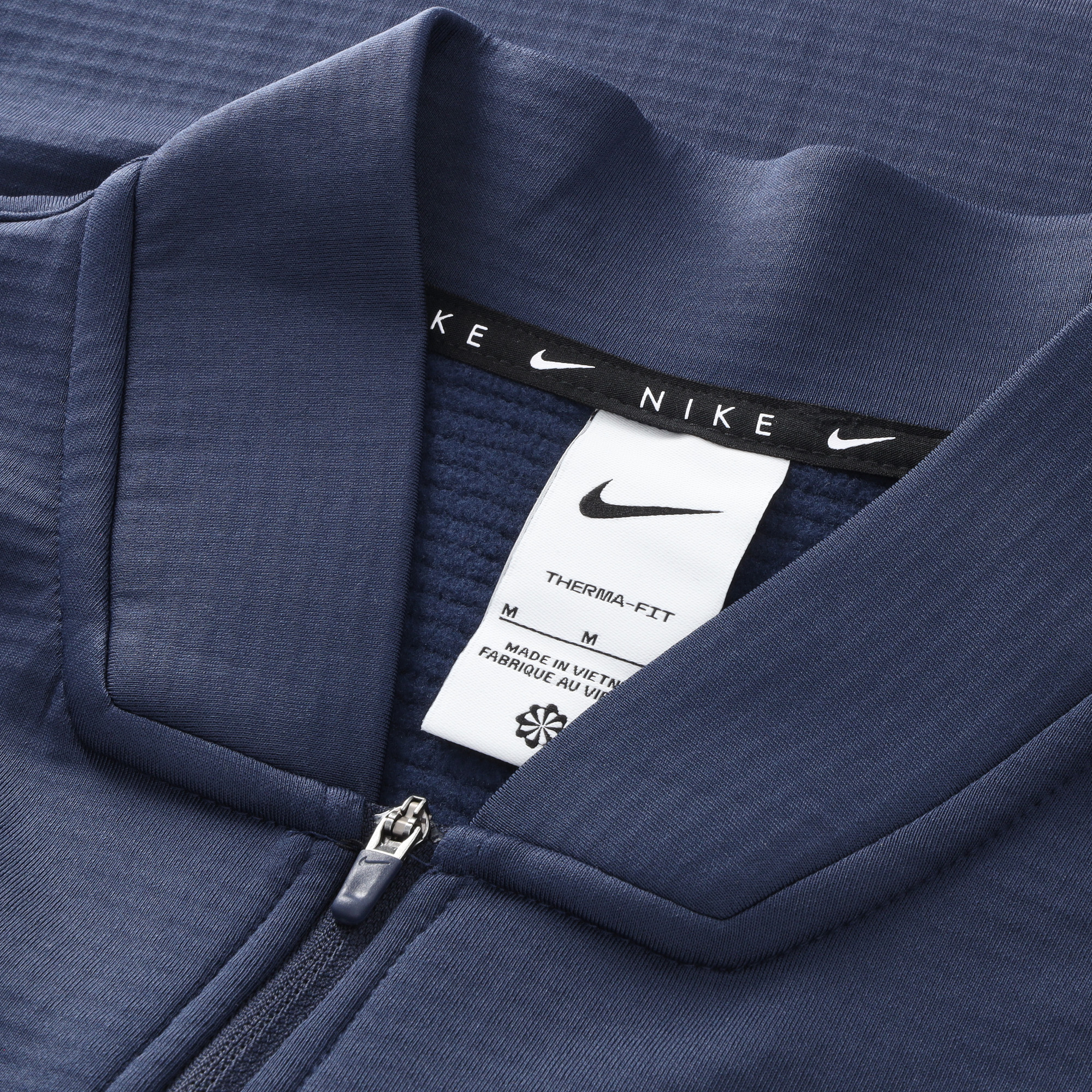 Chelsea Nike Therma-FIT Velocity 1/2 Zip Golf Top - Navy - Mens, , rebel_hi-res