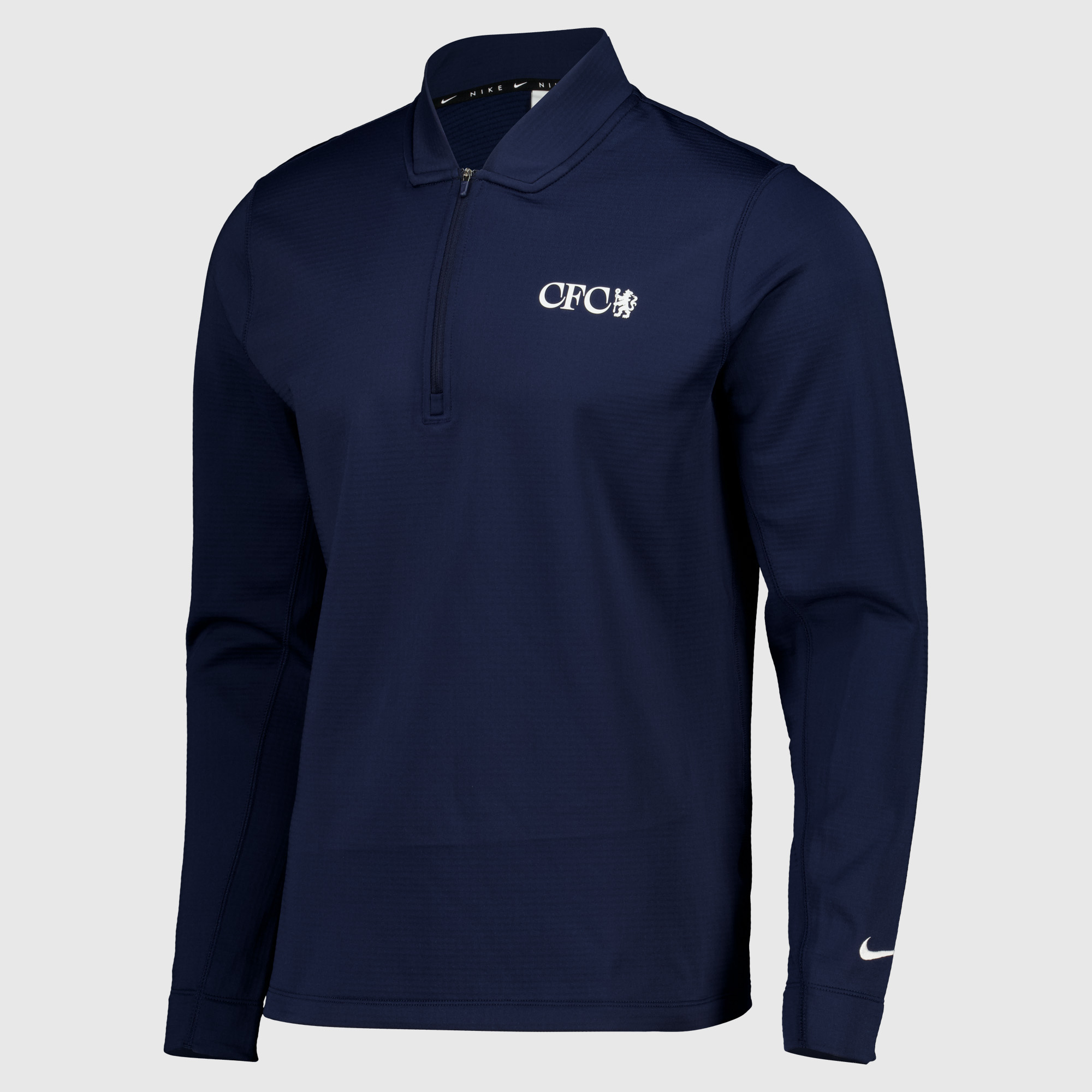Chelsea Nike Therma-FIT Velocity 1/2 Zip Golf Top - Navy - Mens, , rebel_hi-res
