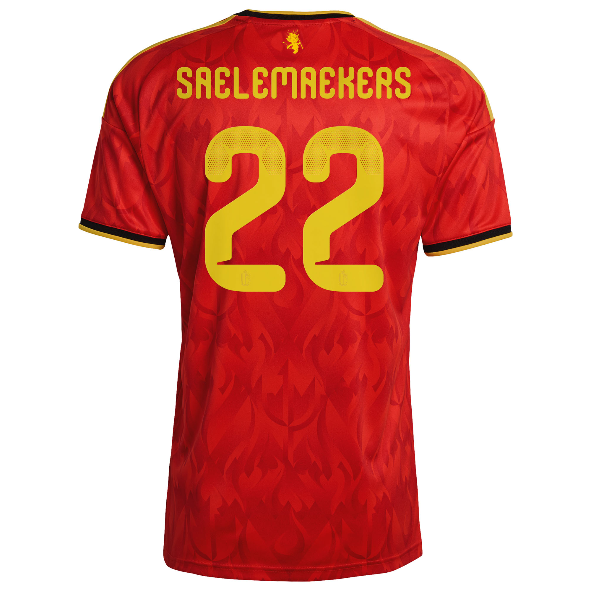 Belgium adidas Home Shirt 2026 with Saelemaekers 22 printing, , rebel_hi-res