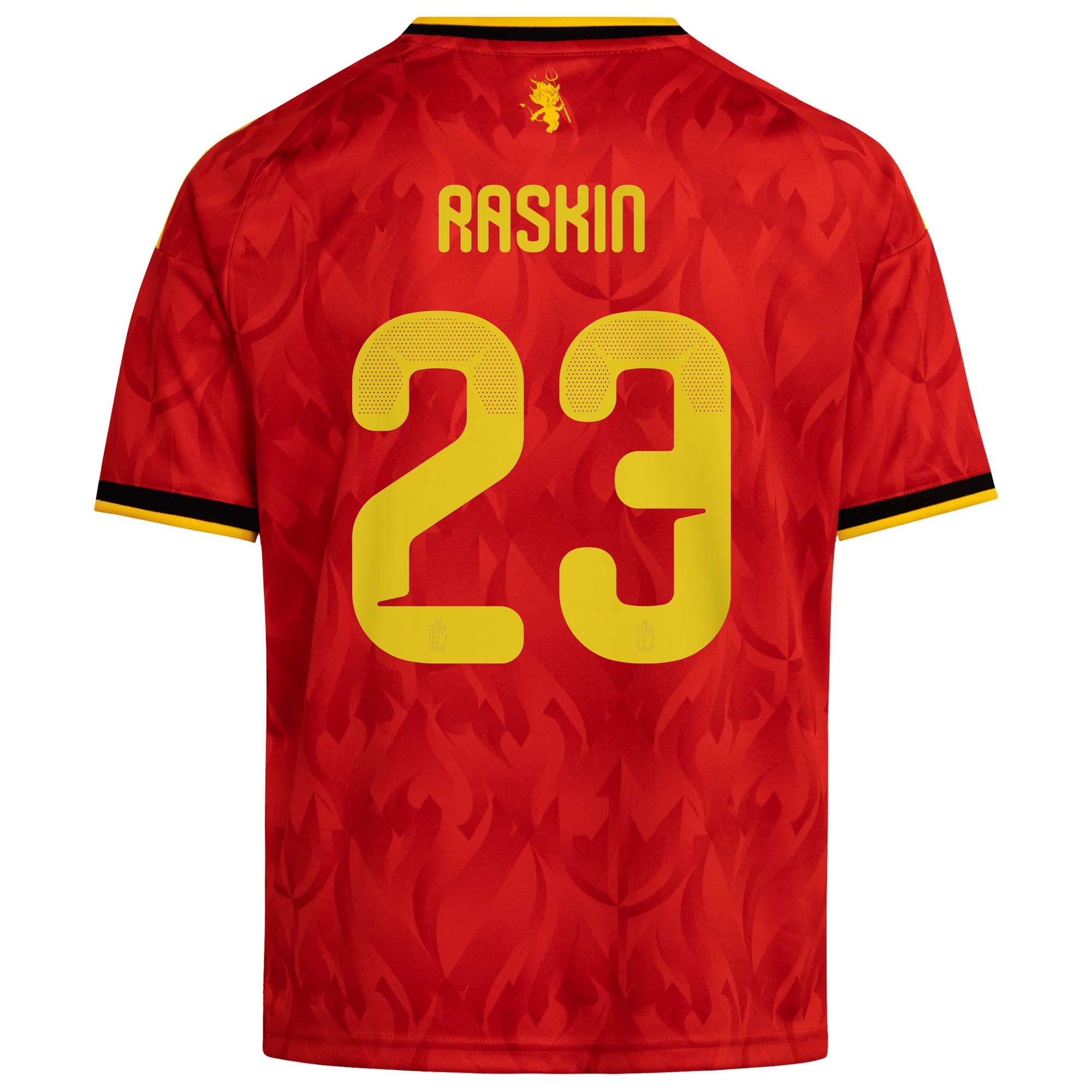 Belgium adidas Home Shirt 2026 - Kids with Raskin 23 printing, , rebel_hi-res