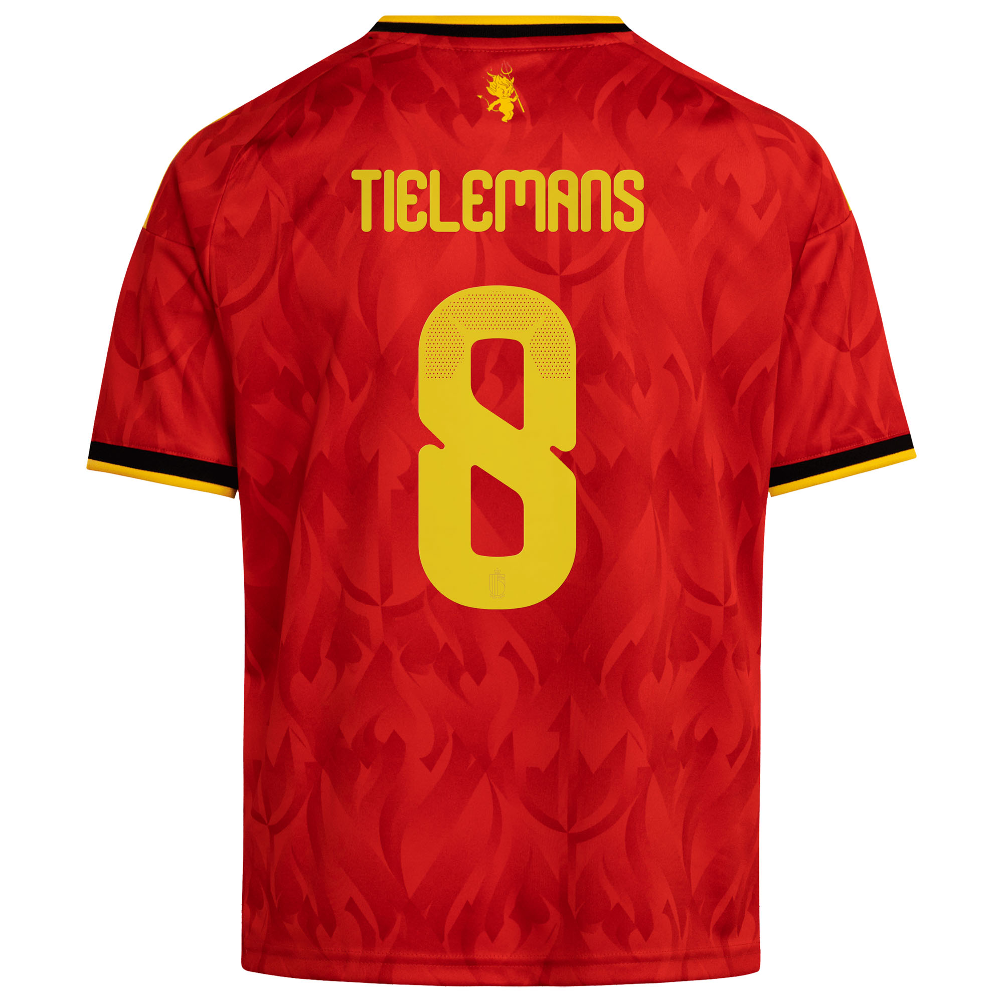 Belgium adidas Home Shirt 2026 - Kids with Tielemans 8 printing, , rebel_hi-res
