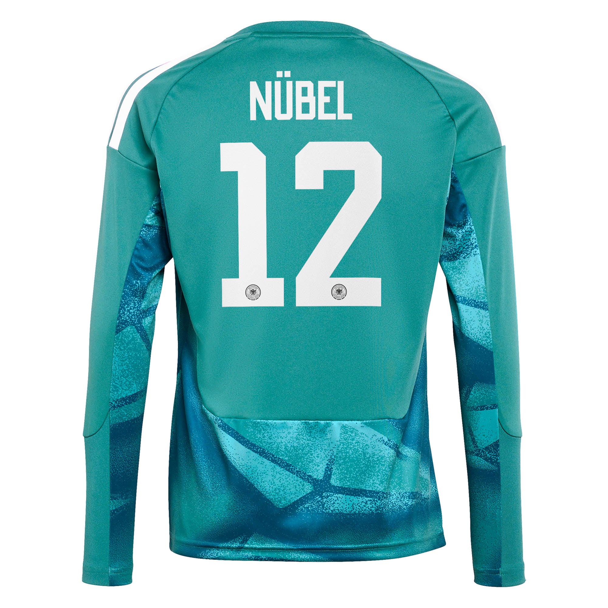 Germany National Team adidas Home Goalkeeper Shirt 2026 - Long sleeve - Kids with N&uuml;bel 12 printing, , rebel_hi-res