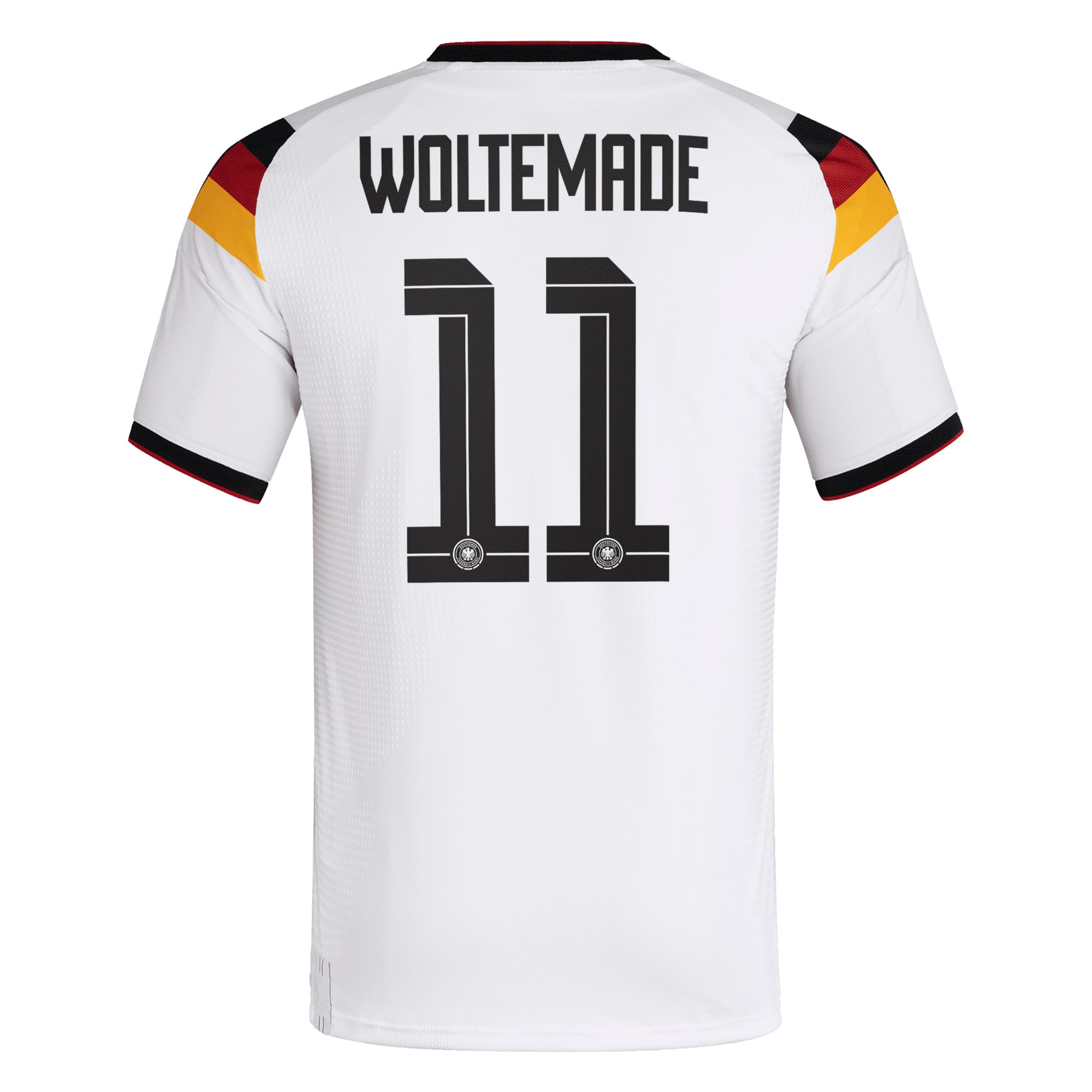 Germany National Team adidas Home Authentic Shirt 2026 with Woltemade 11 printing, , rebel_hi-res